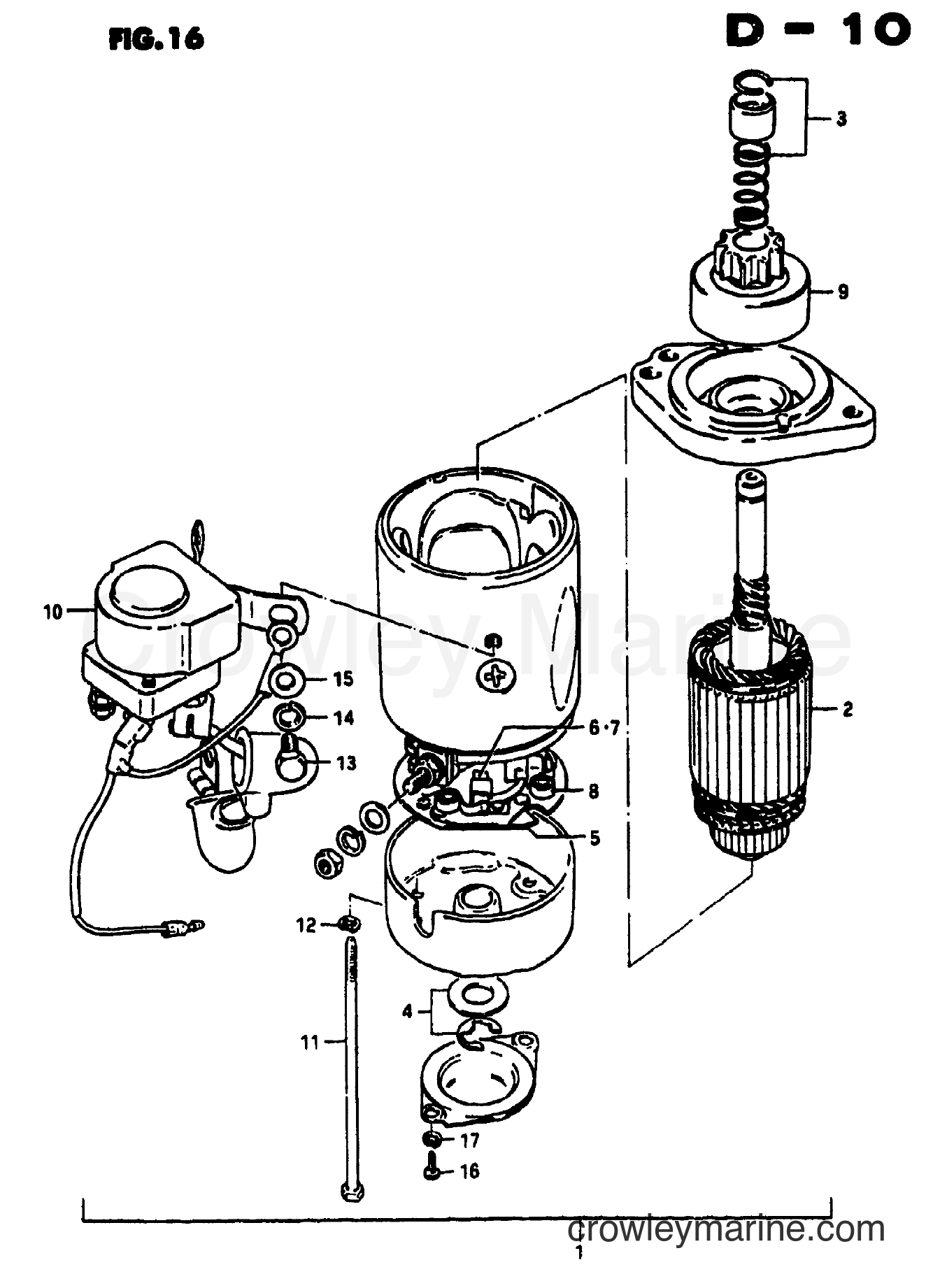 Suzuki Marine DT65 - STARTING MOTOR