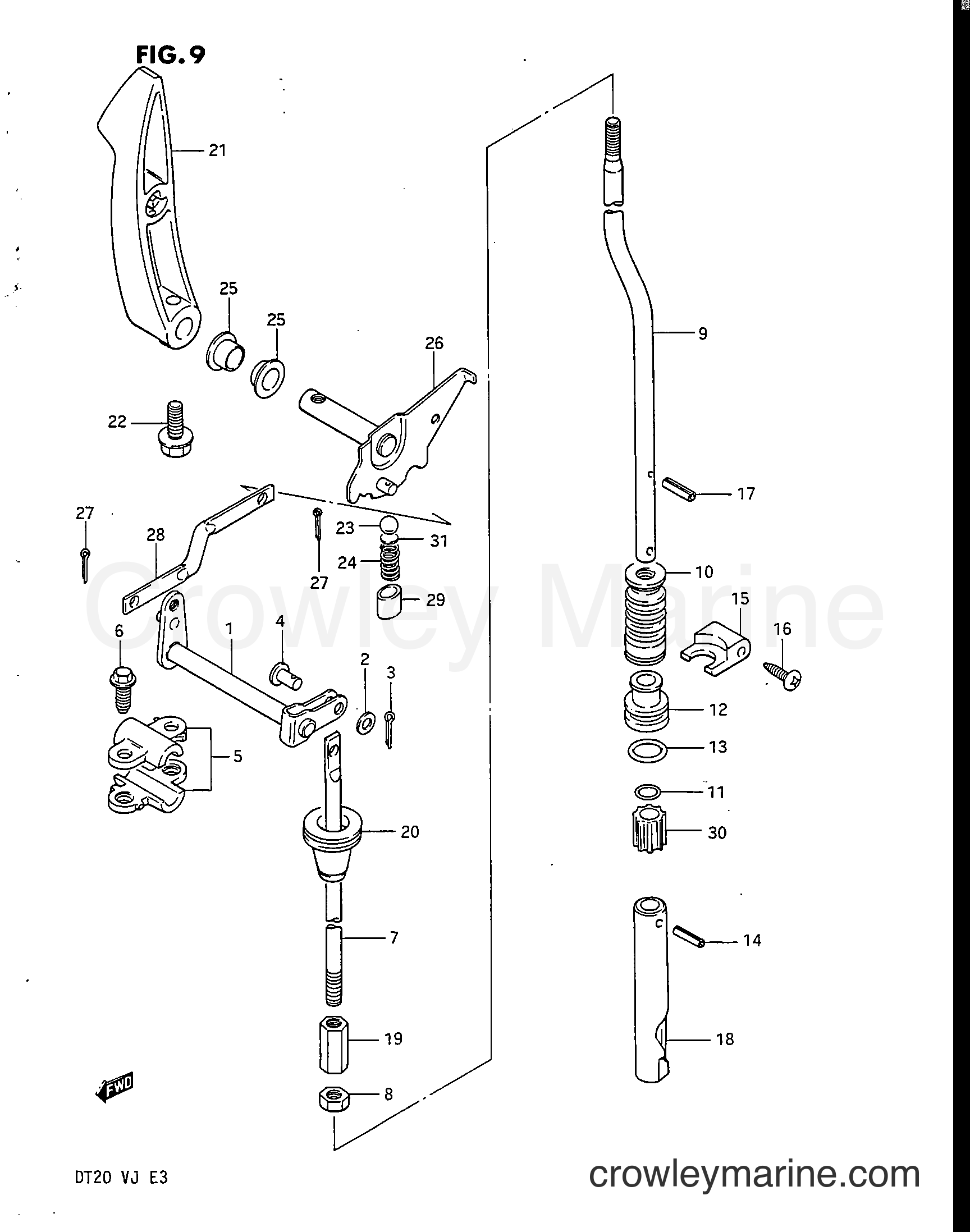 Suzuki Marine DT20 - CLUTCH
