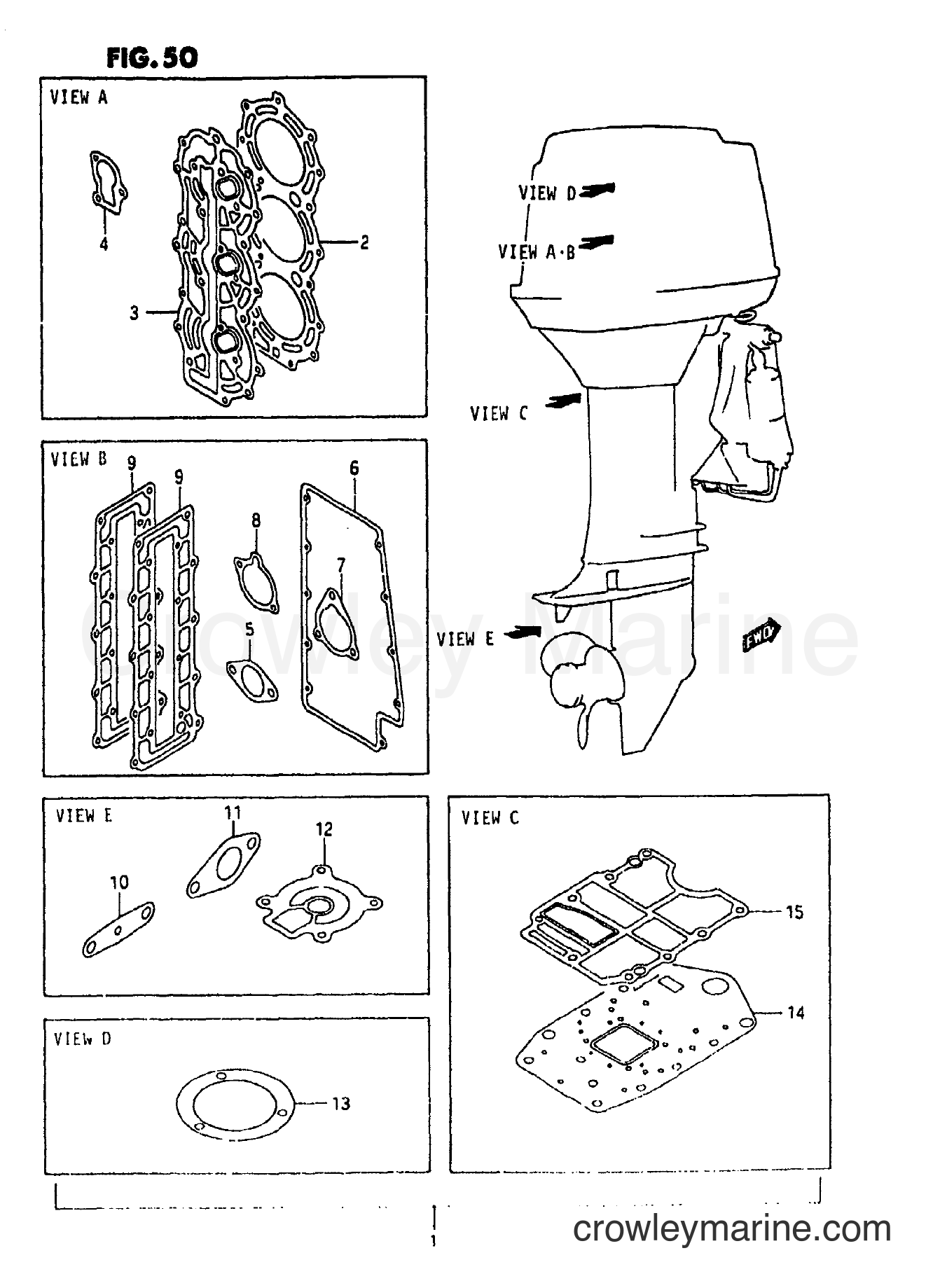 Suzuki Marine DT55 - GASKET SET
