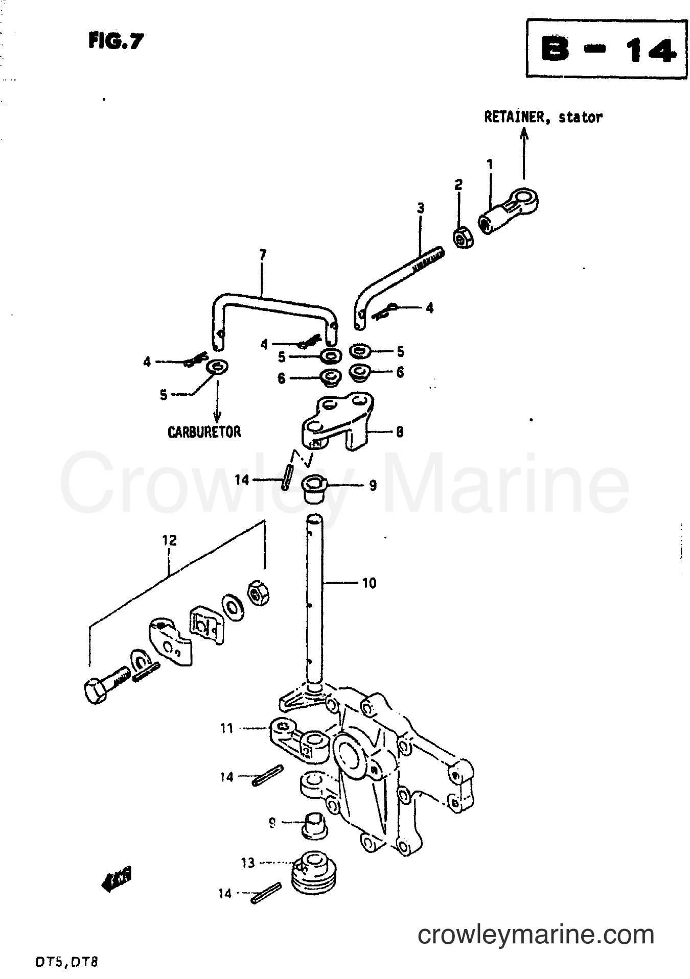 Suzuki Marine DT5 - THROTTLE CONTROL