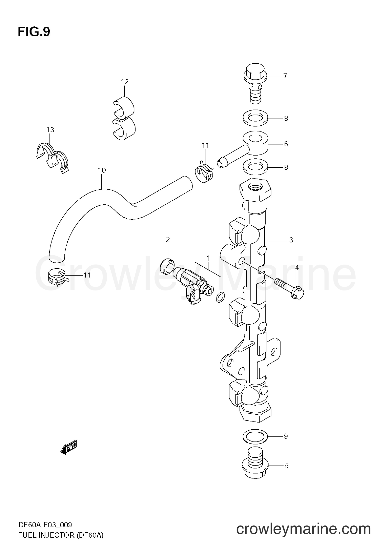 Suzuki Marine DF60A - FUEL INJECTOR (DF60A)