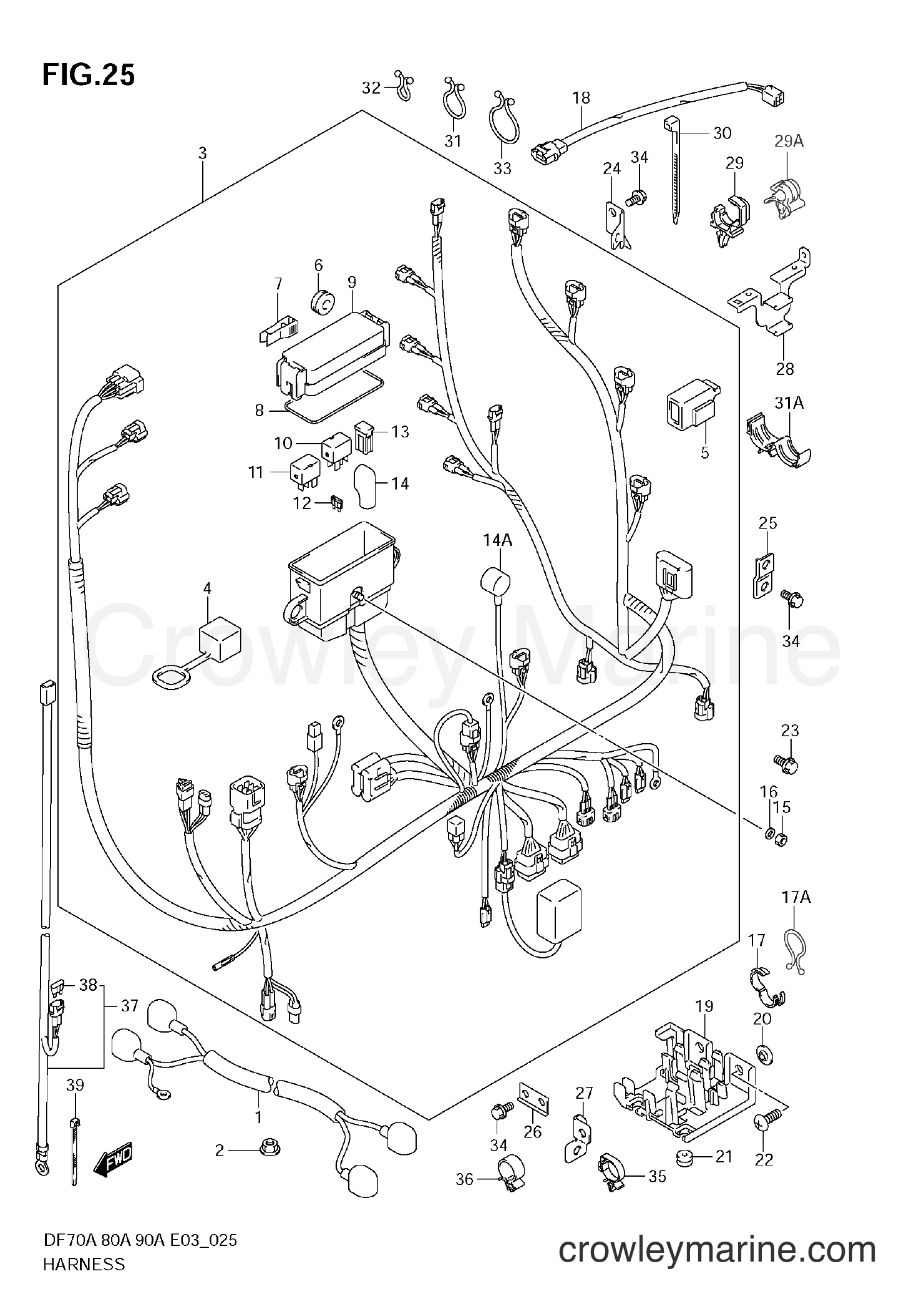 Suzuki Marine DF90A - HARNESS