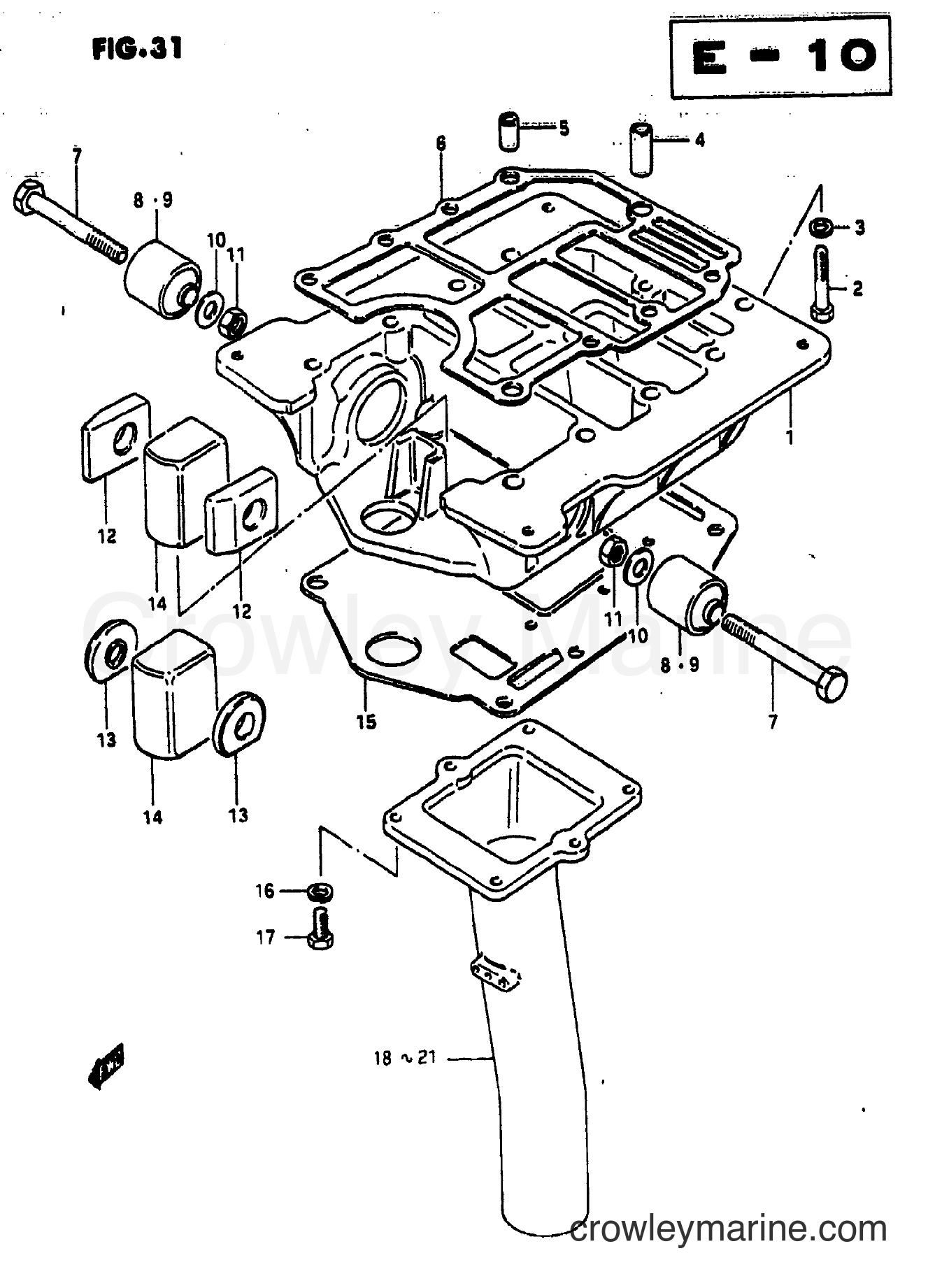 Suzuki Marine DT65 - ENGINE HOLDER