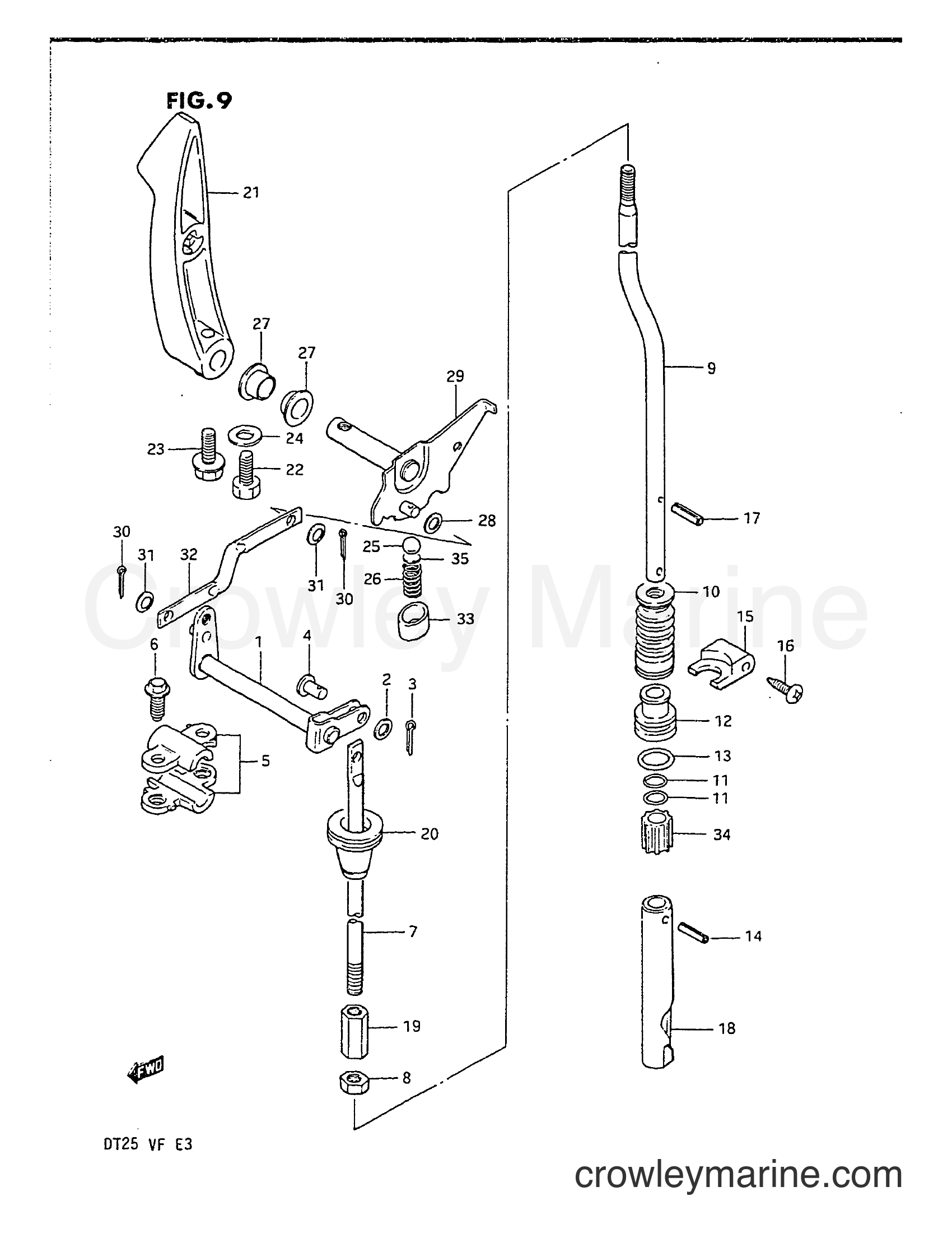 Suzuki Marine DT25 - CLUTCH
