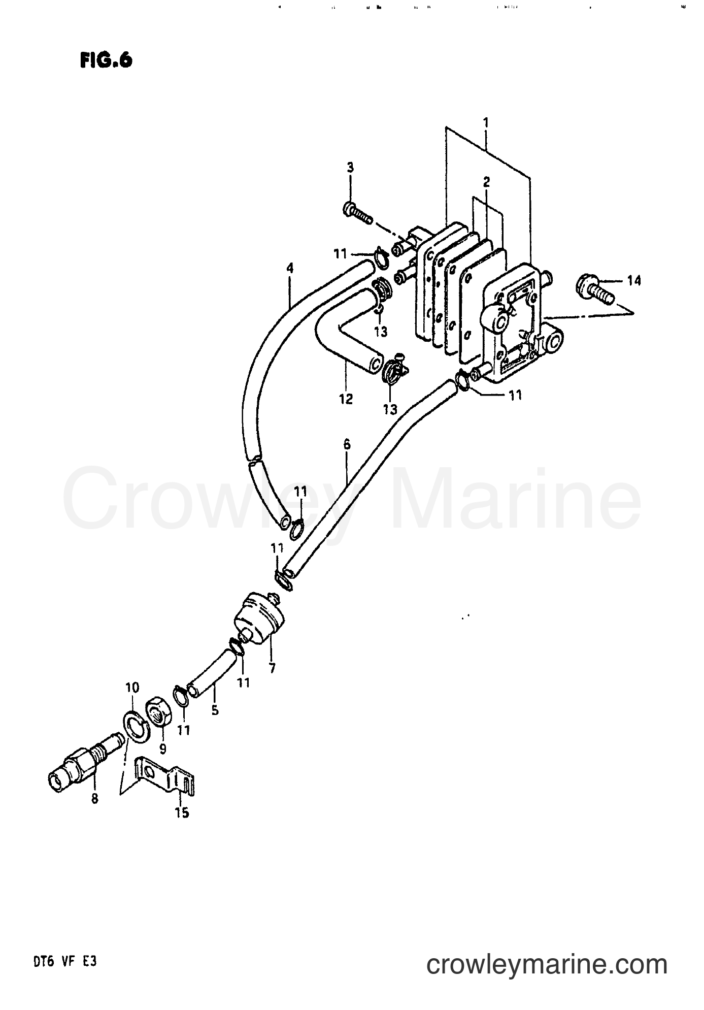 Suzuki Marine DT6 - FUEL PUMP