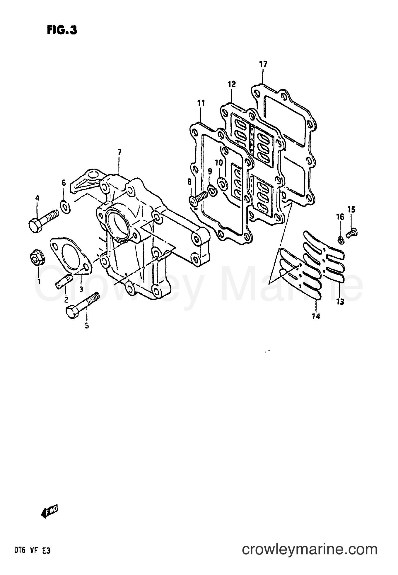 Suzuki Marine DT6 - REED VALVE