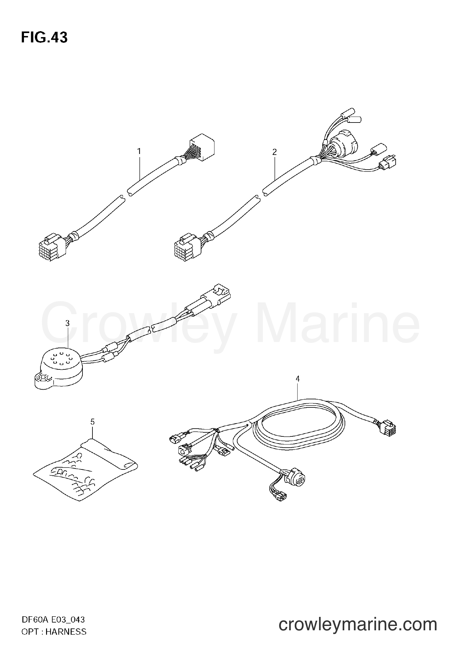 Suzuki Marine DF50A - OPT:HARNESS
