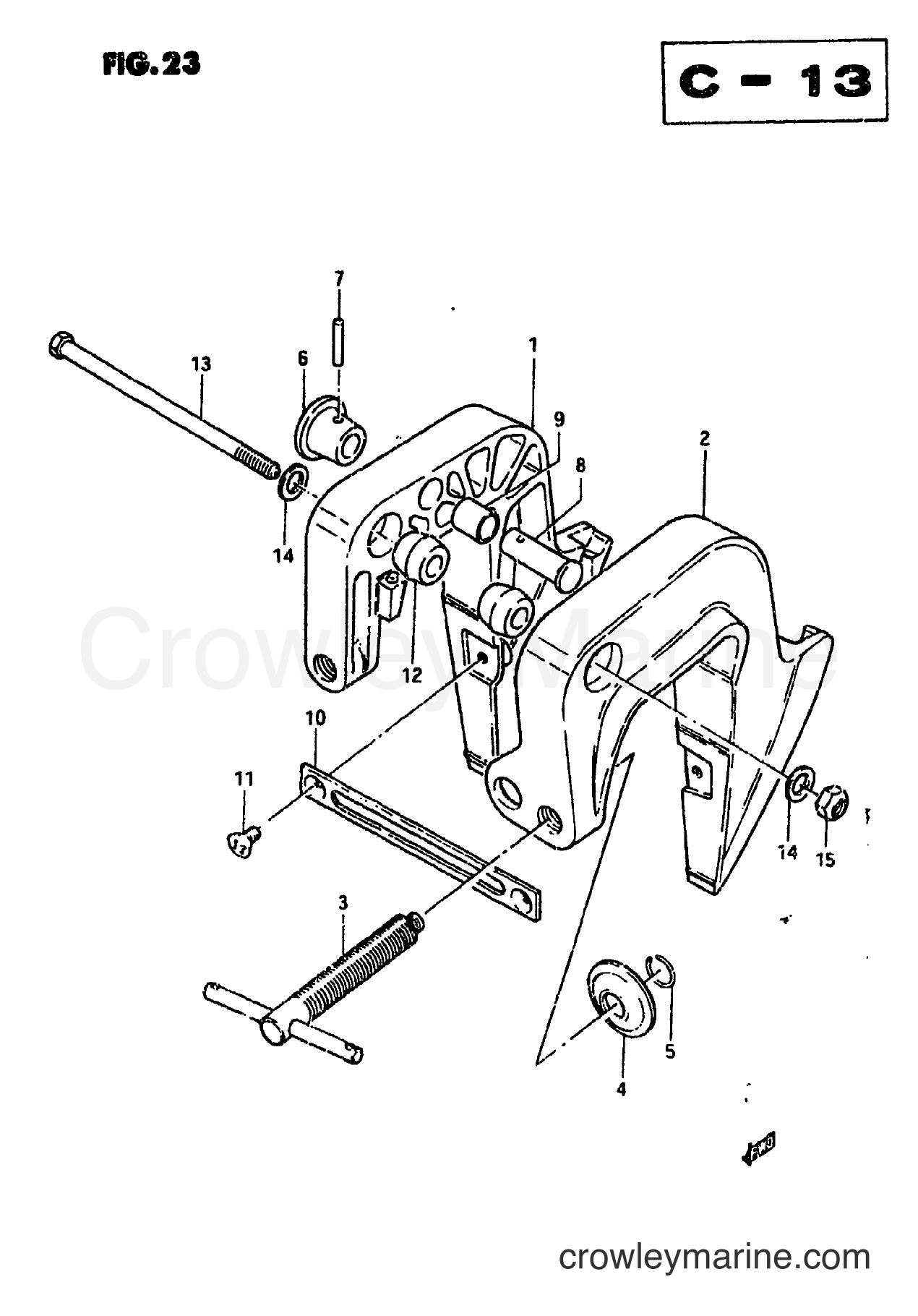 Suzuki Marine DT3.5 - CLAMP BRACKET
