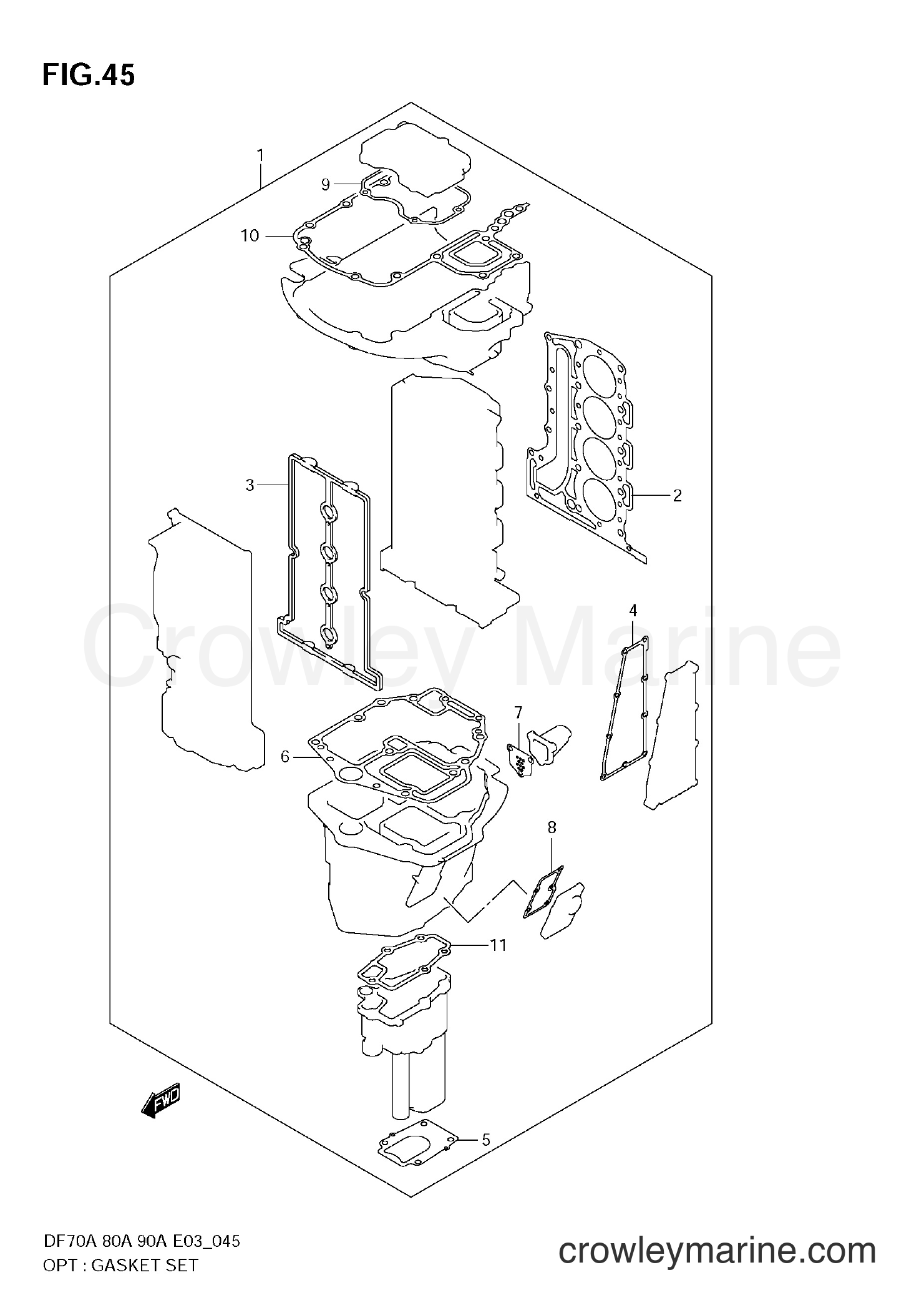 Suzuki Marine DF70A - OPT:GASKET SET