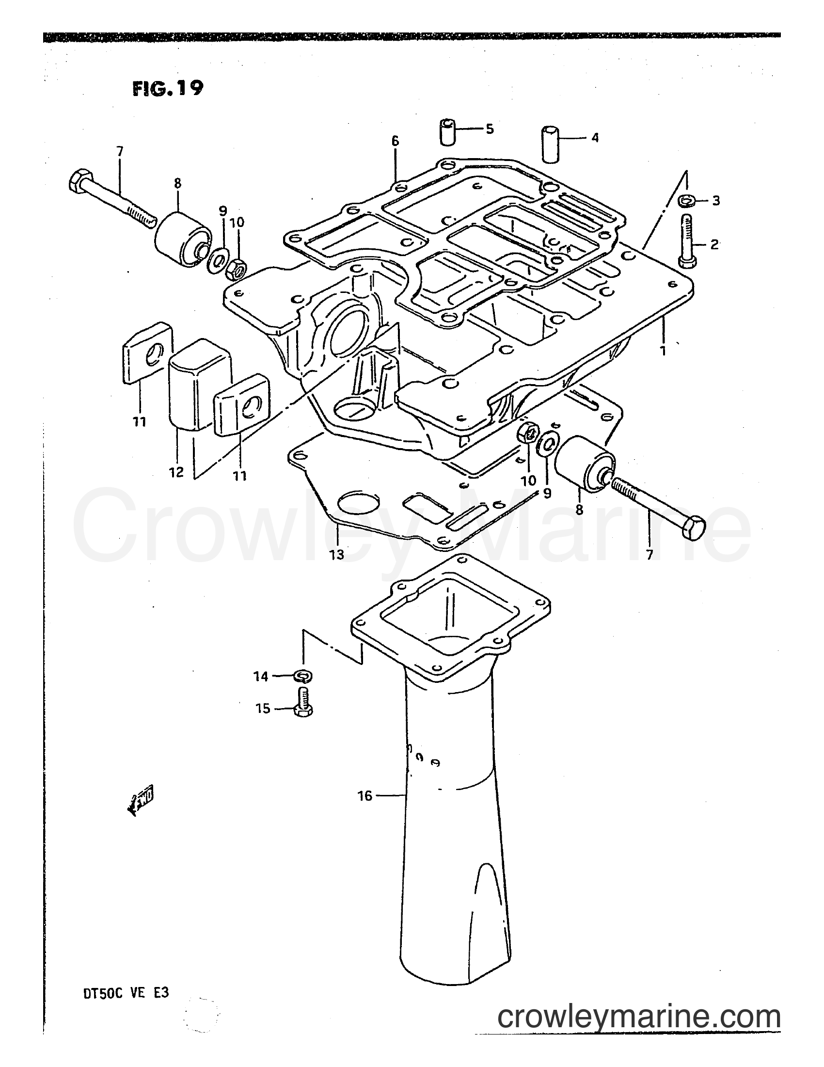 Suzuki Marine DT50 - ENGINE HOLDER
