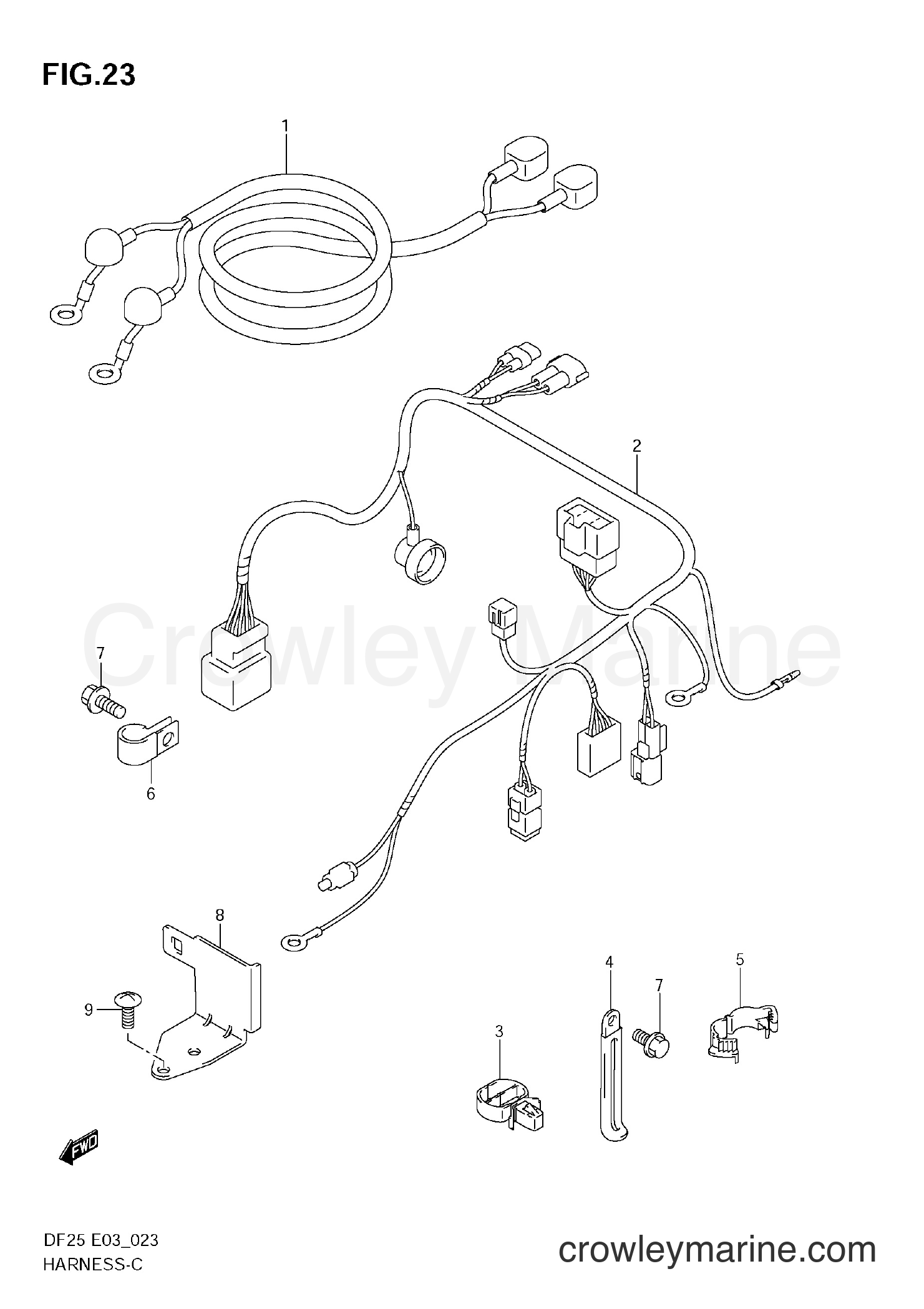 Suzuki Marine DF25 - HARNESS