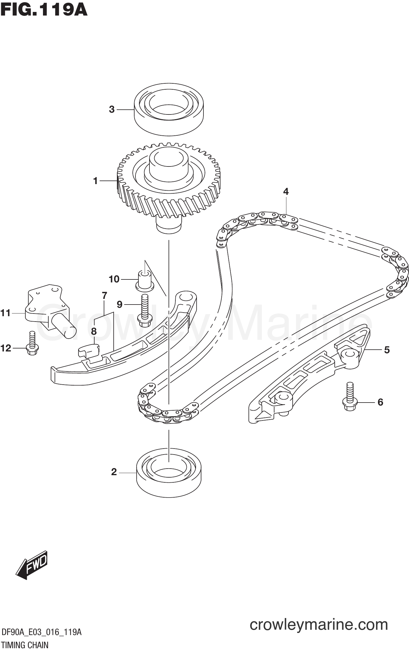 Suzuki Marine DF70A 610001~ - TIMING CHAIN