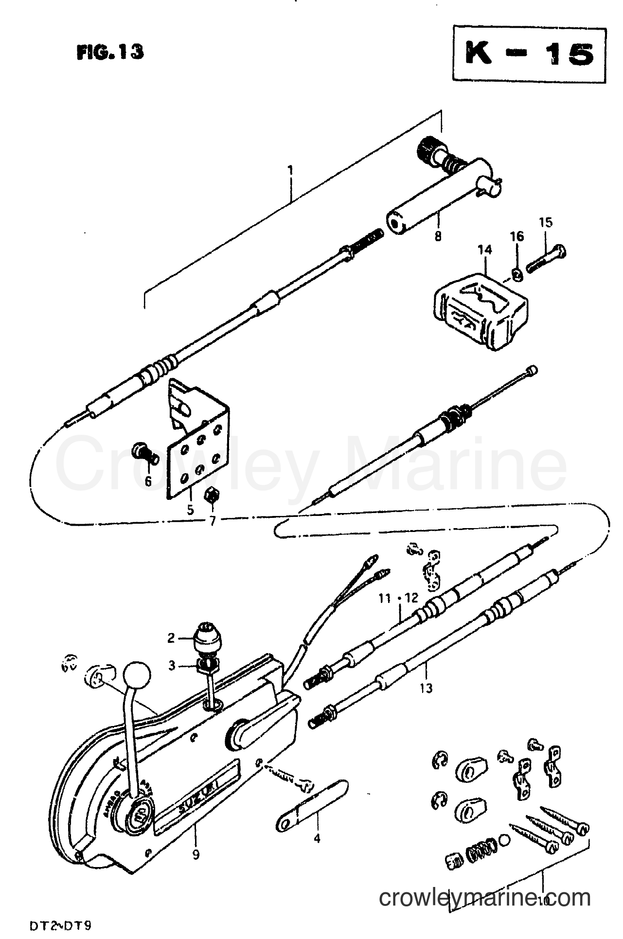 Suzuki Marine DT2 - REMOTE CONTROL (DT9)