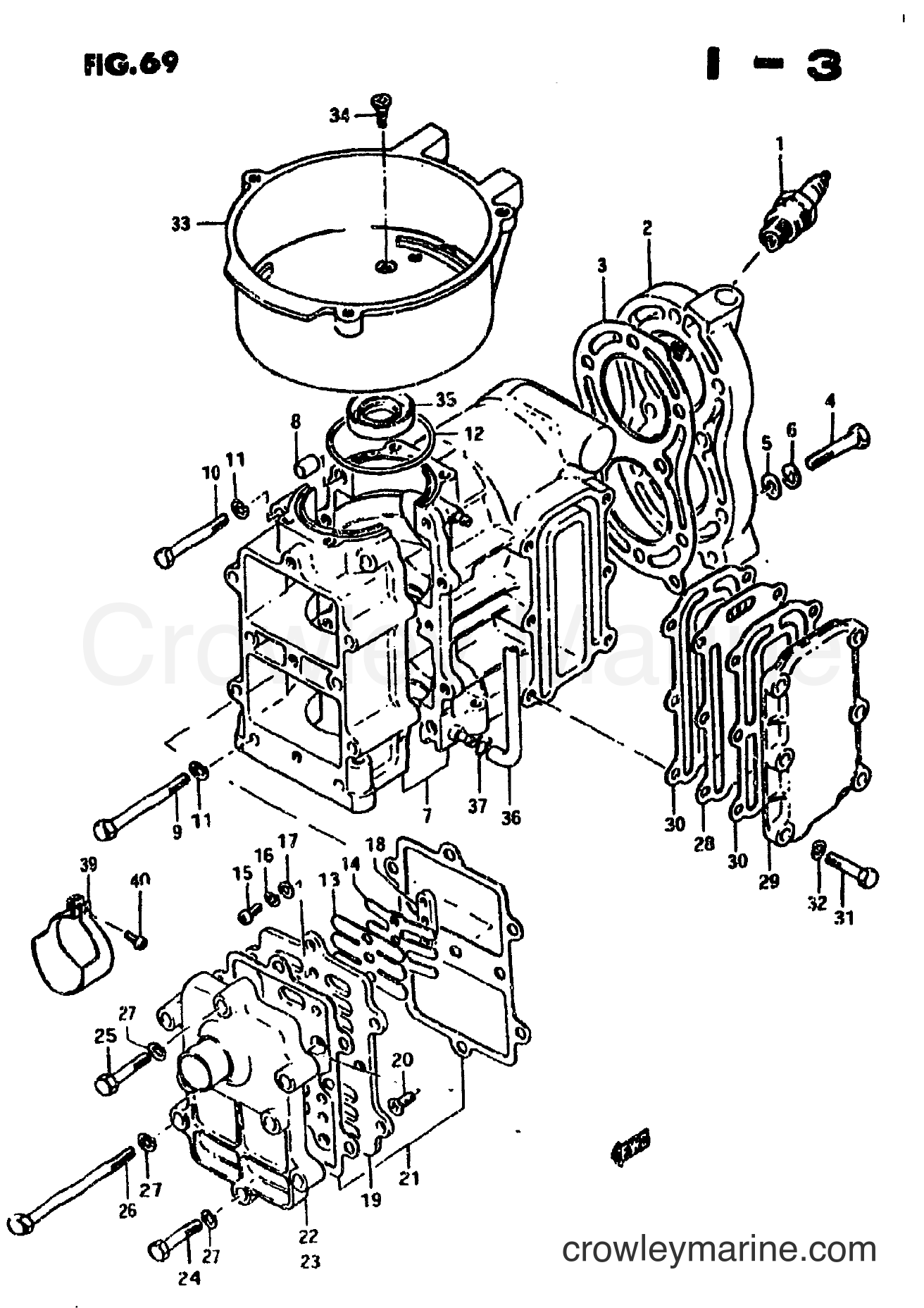 Suzuki Marine DT7.5 - CYLINDER