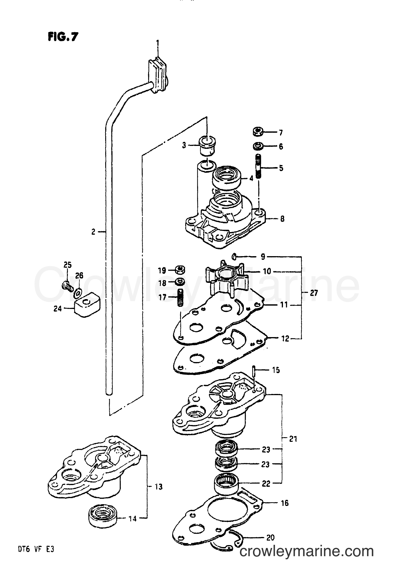 Suzuki Marine DT6 - WATER PUMP