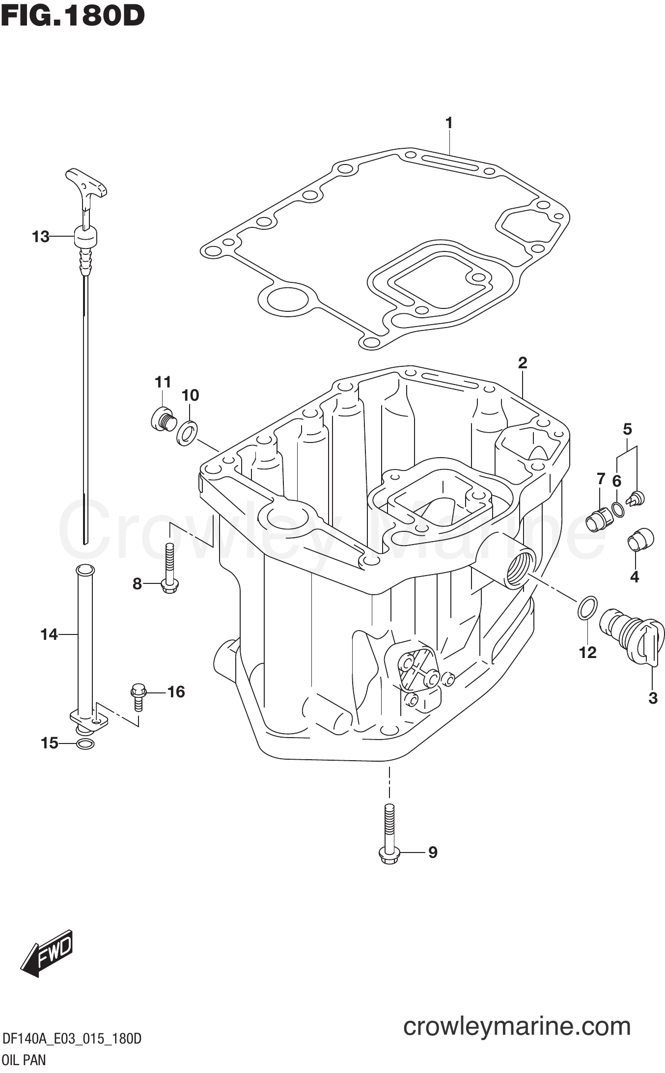 Suzuki Marine DF140AT 510001~ - OIL PAN (DF140AT E03)