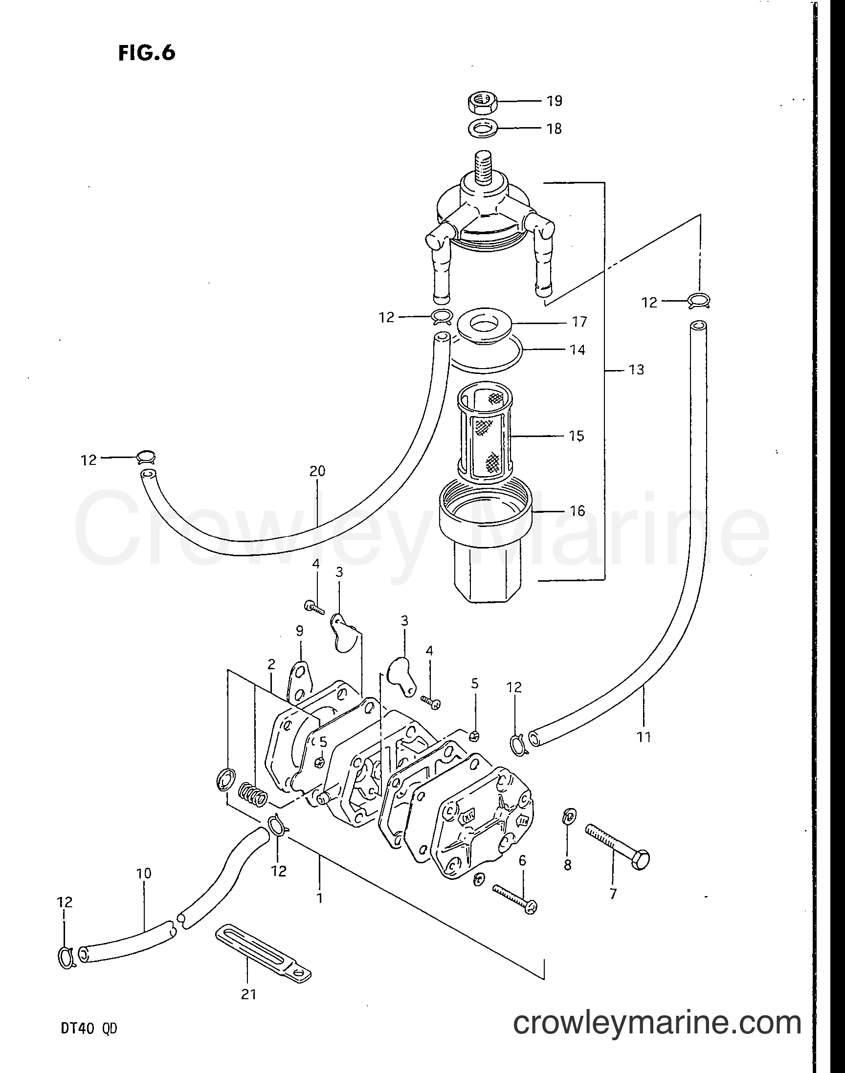 Suzuki Marine DT40 - FUEL PUMP
