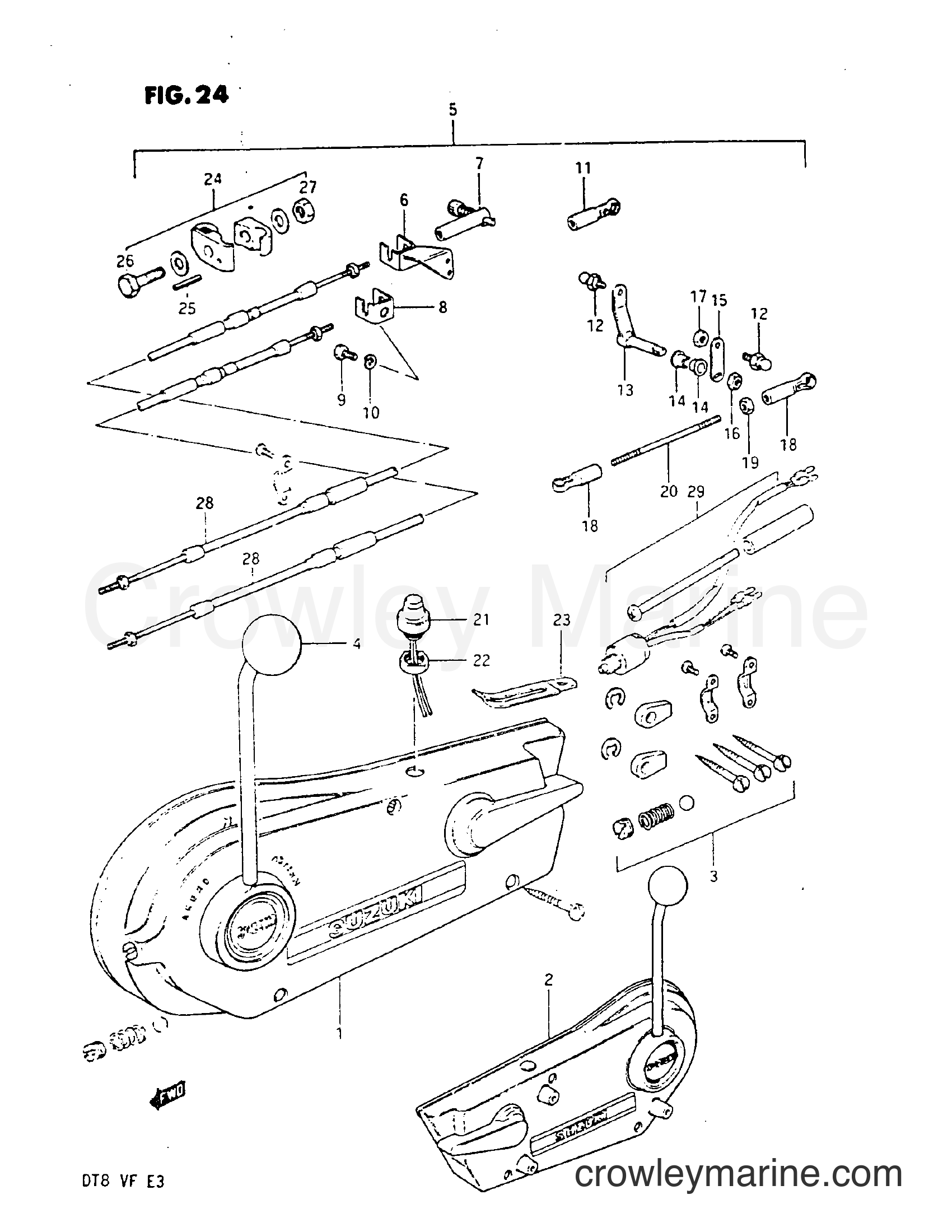 Suzuki Marine DT8 - OPT : REMOTE CONTROL BOX