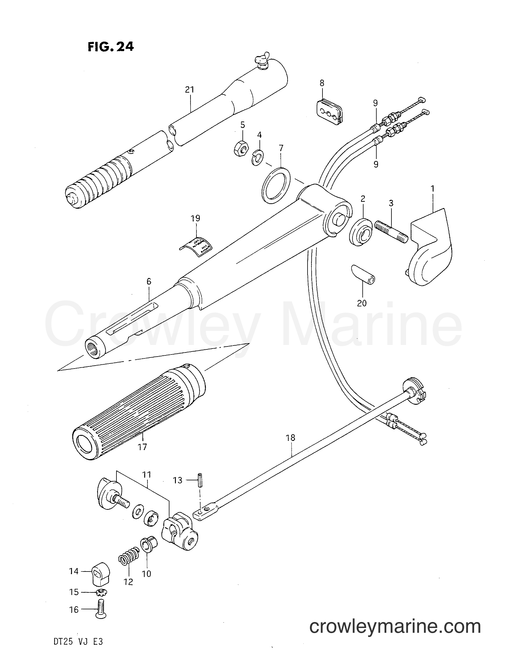 Suzuki Marine DT25 - HANDLE