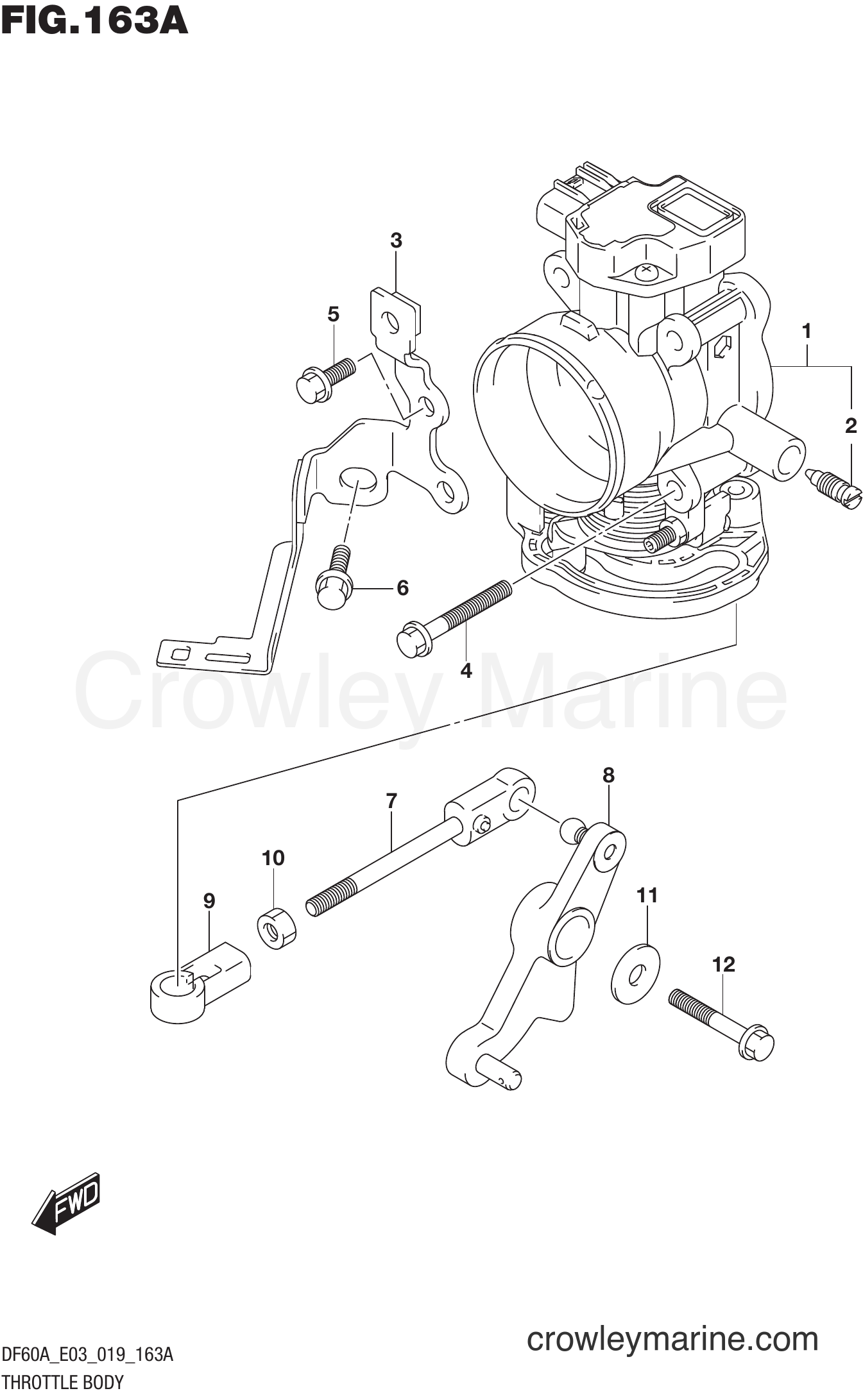 Suzuki Marine DF40AT 910001~ - THROTTLE BODY