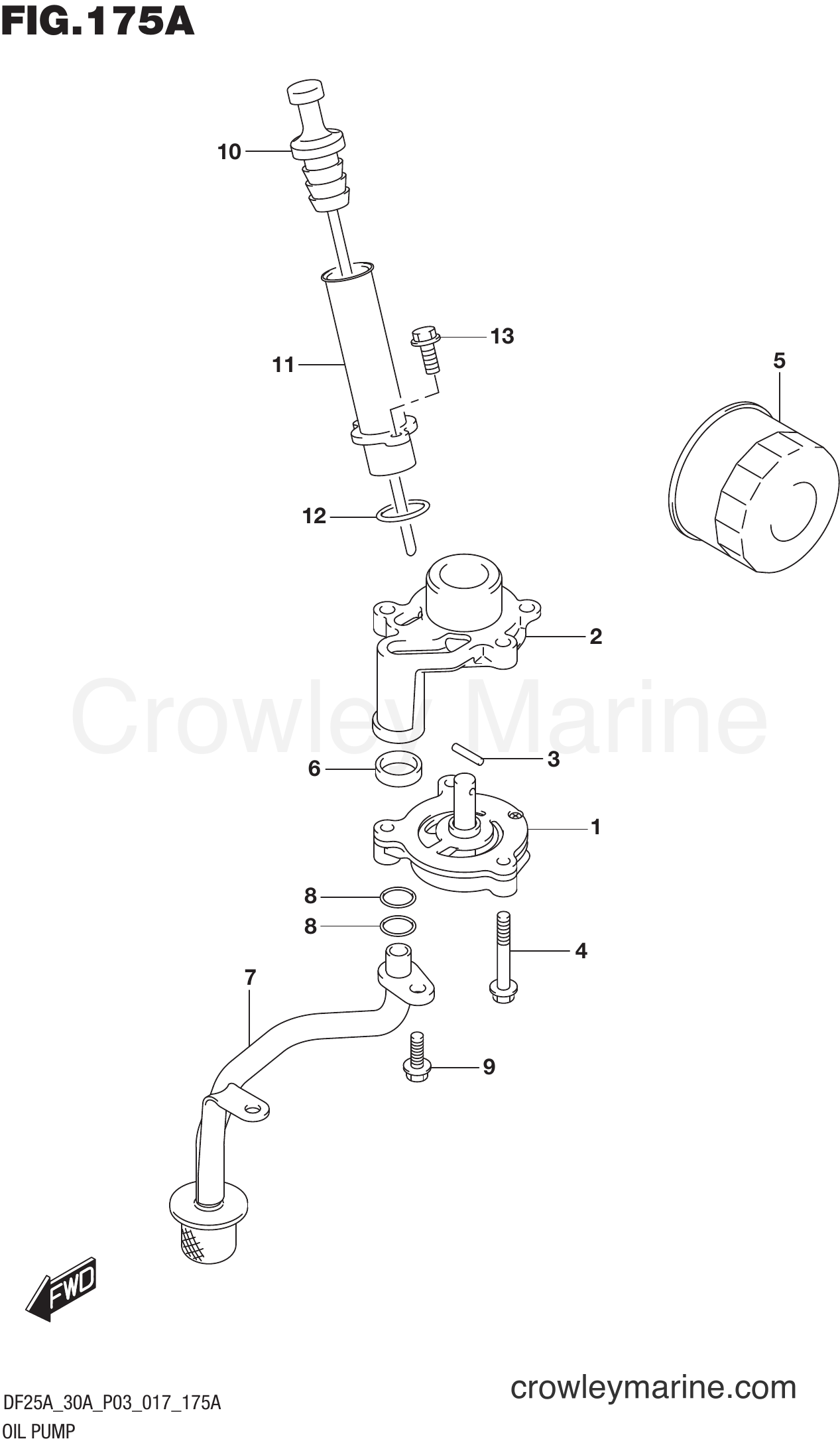 Suzuki Marine DF30A 710001~ - OIL PUMP