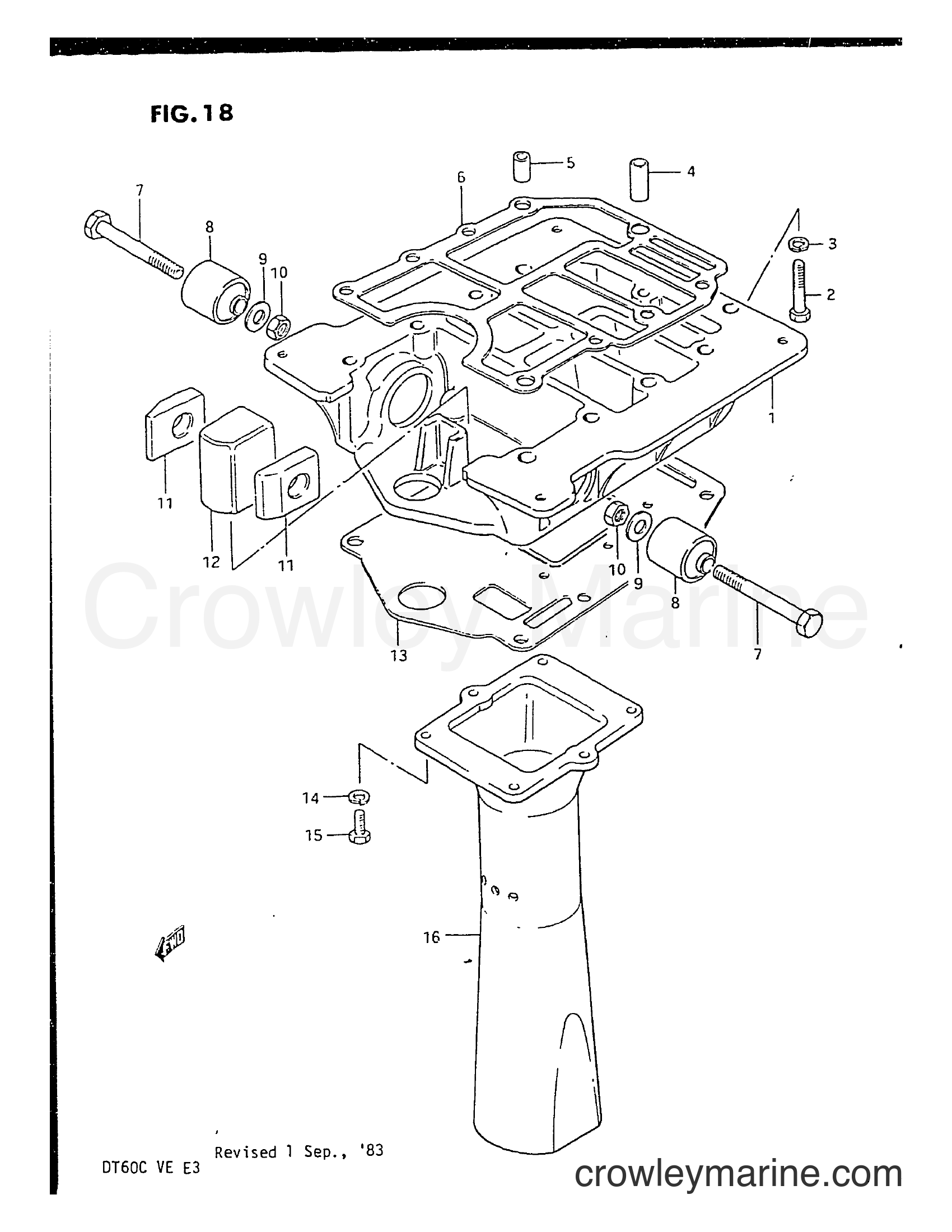 Suzuki Marine DT60C - ENGINE HOLDER