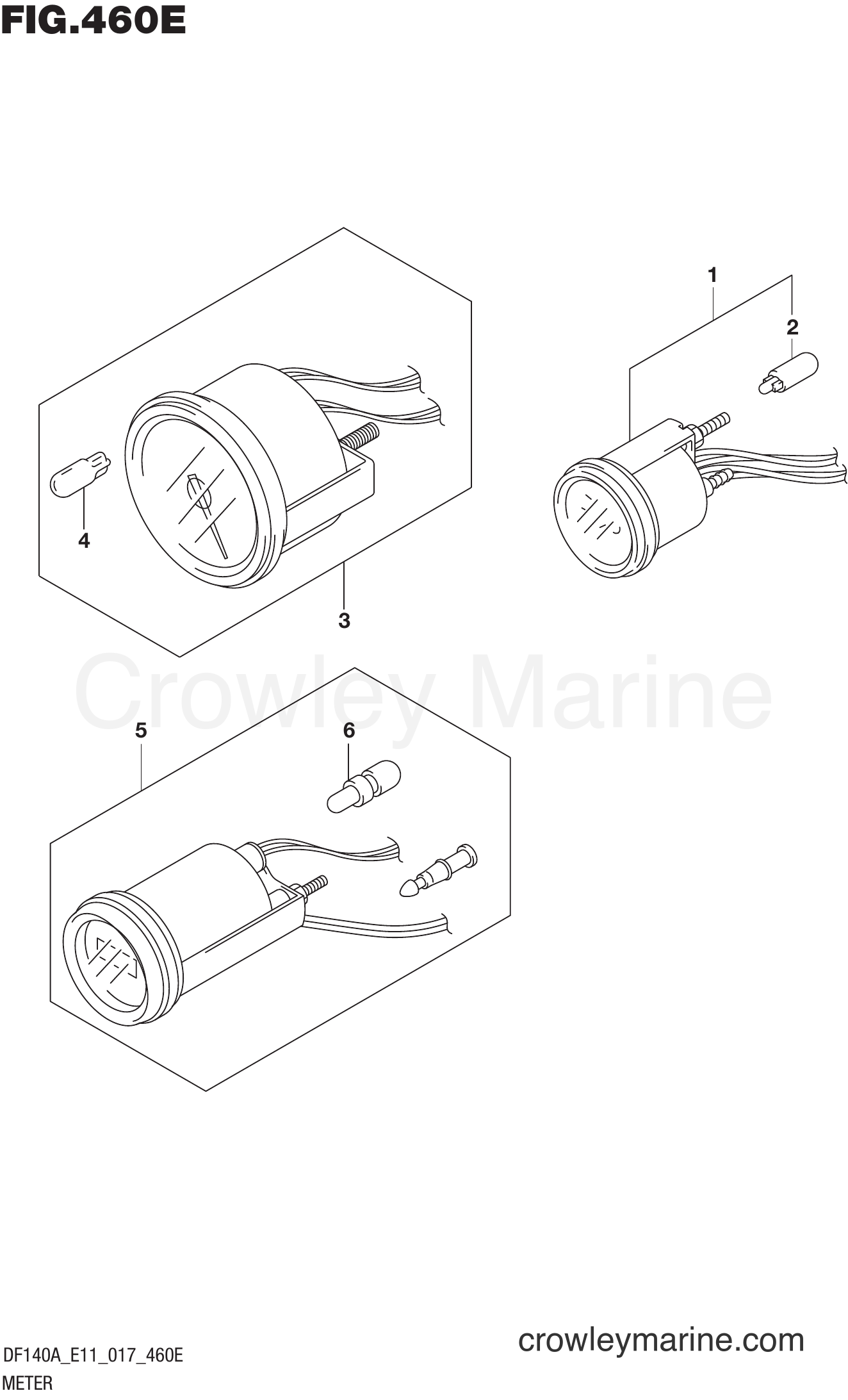 Suzuki Marine DF140AZ 710001~ - METER (DF115AZ E40)