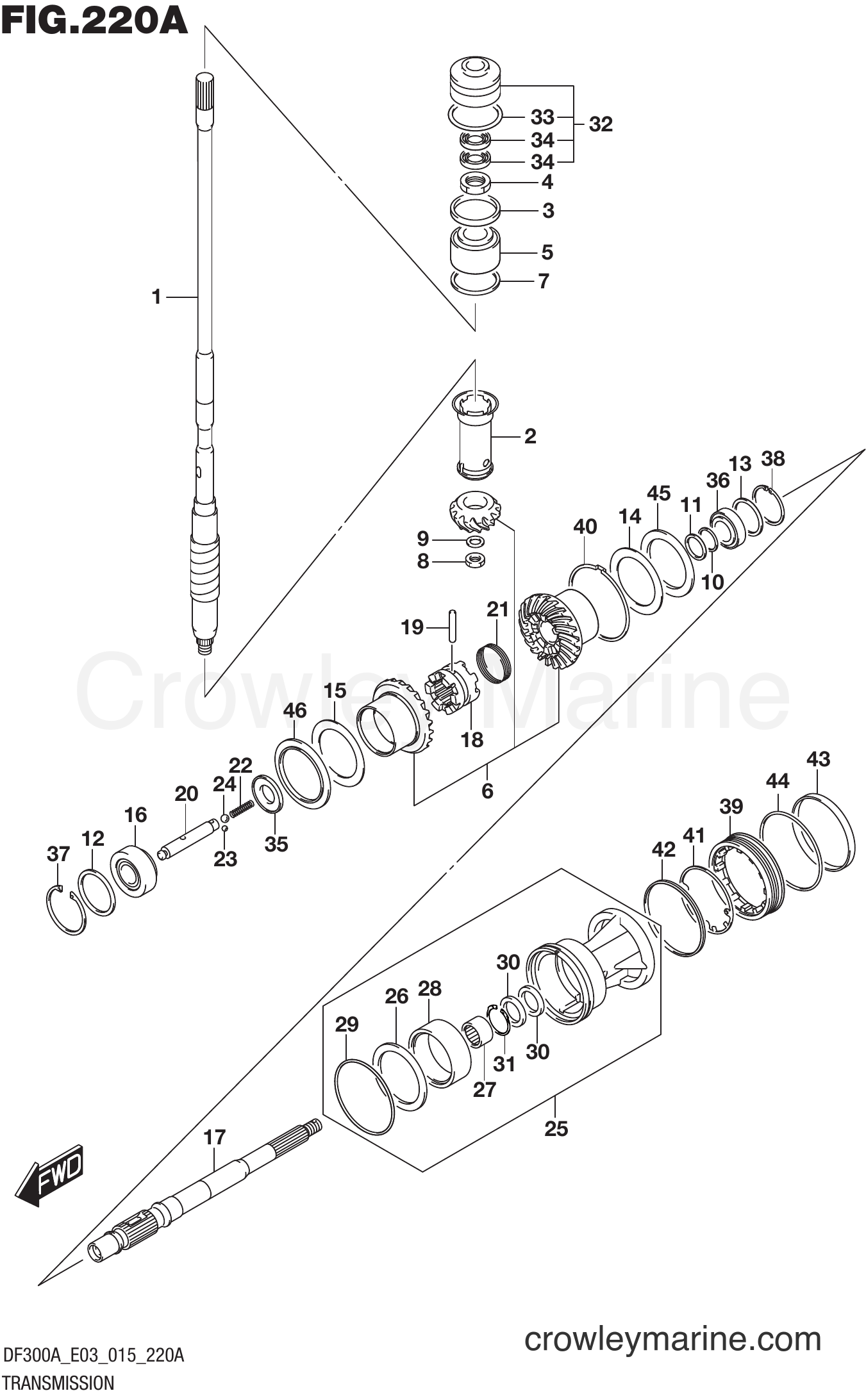 Suzuki Marine DF300AP 510001~ - TRANSMISSION
