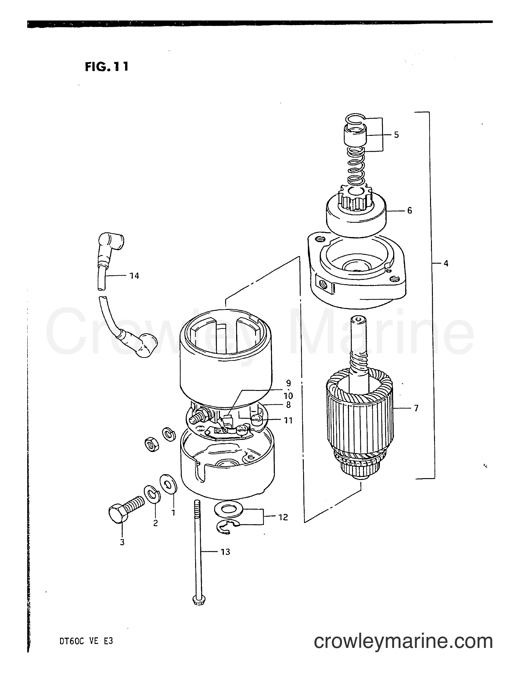 Suzuki Marine DT60C - STARTING MOTOR