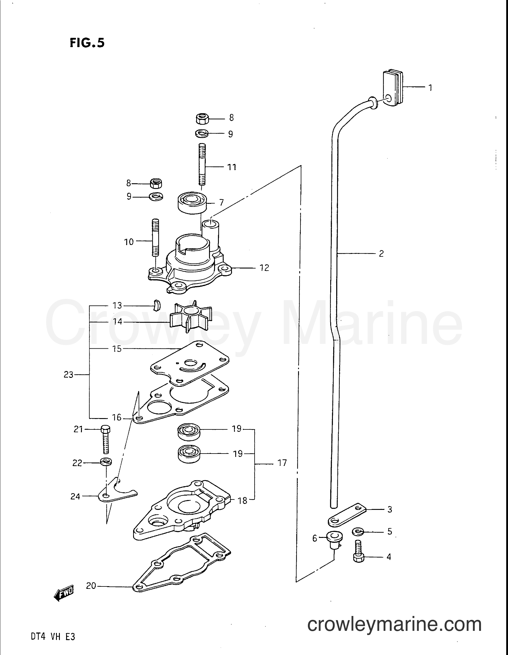 Suzuki Marine DT4V - WATER PUMP