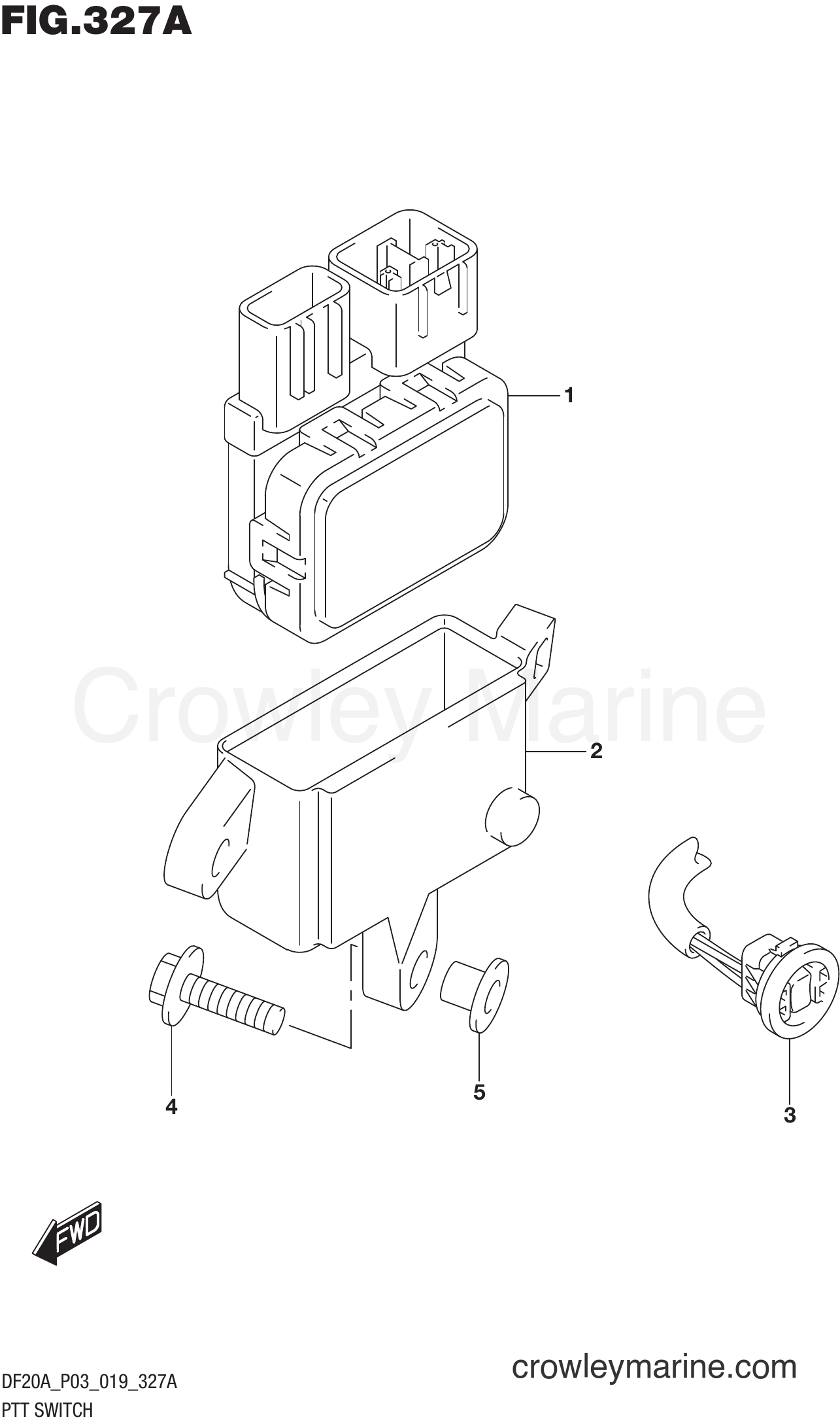 Suzuki Marine DF20ATH 910001~ - PTT SWITCH (DF9.9BT)(DF20AT)