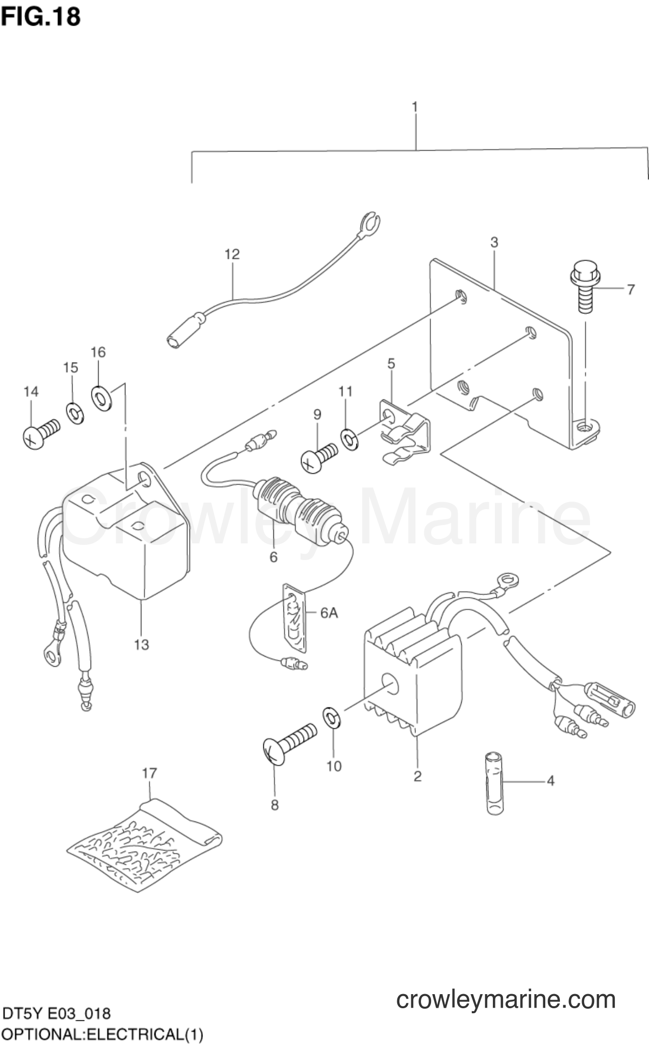 Suzuki Marine DT5Y - OPTIONAL : ELECTRICAL (1)