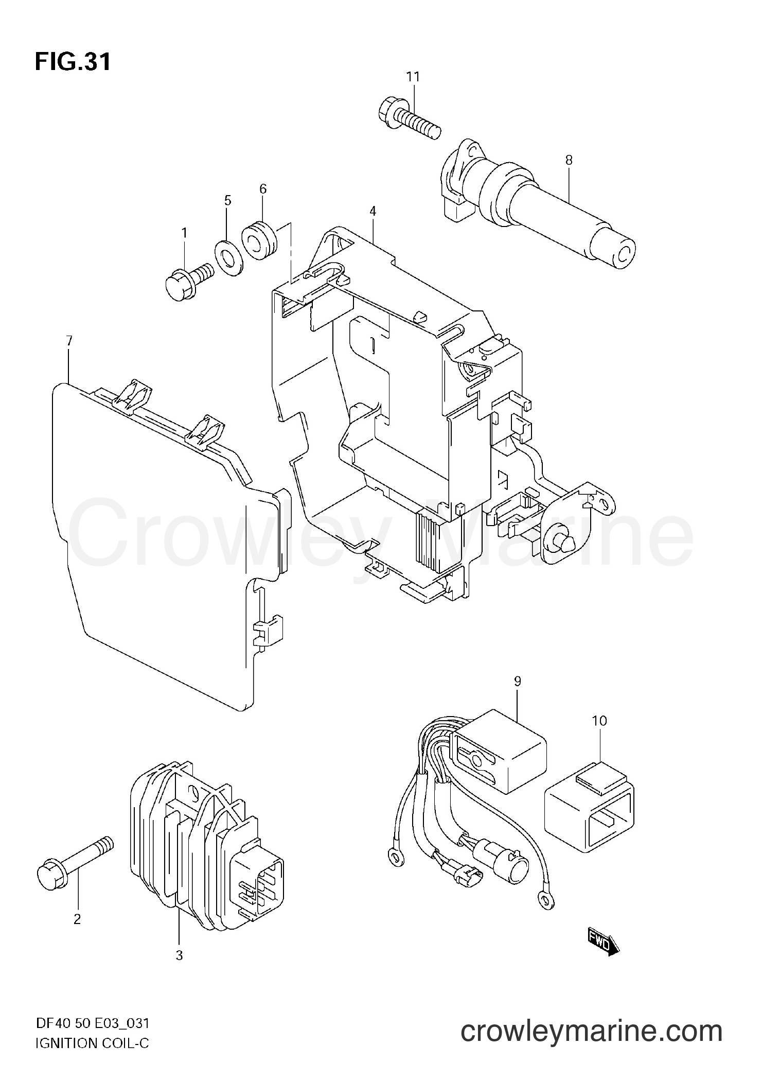 Suzuki Marine DF50 - IGNITION COIL (MODEL:05~10)