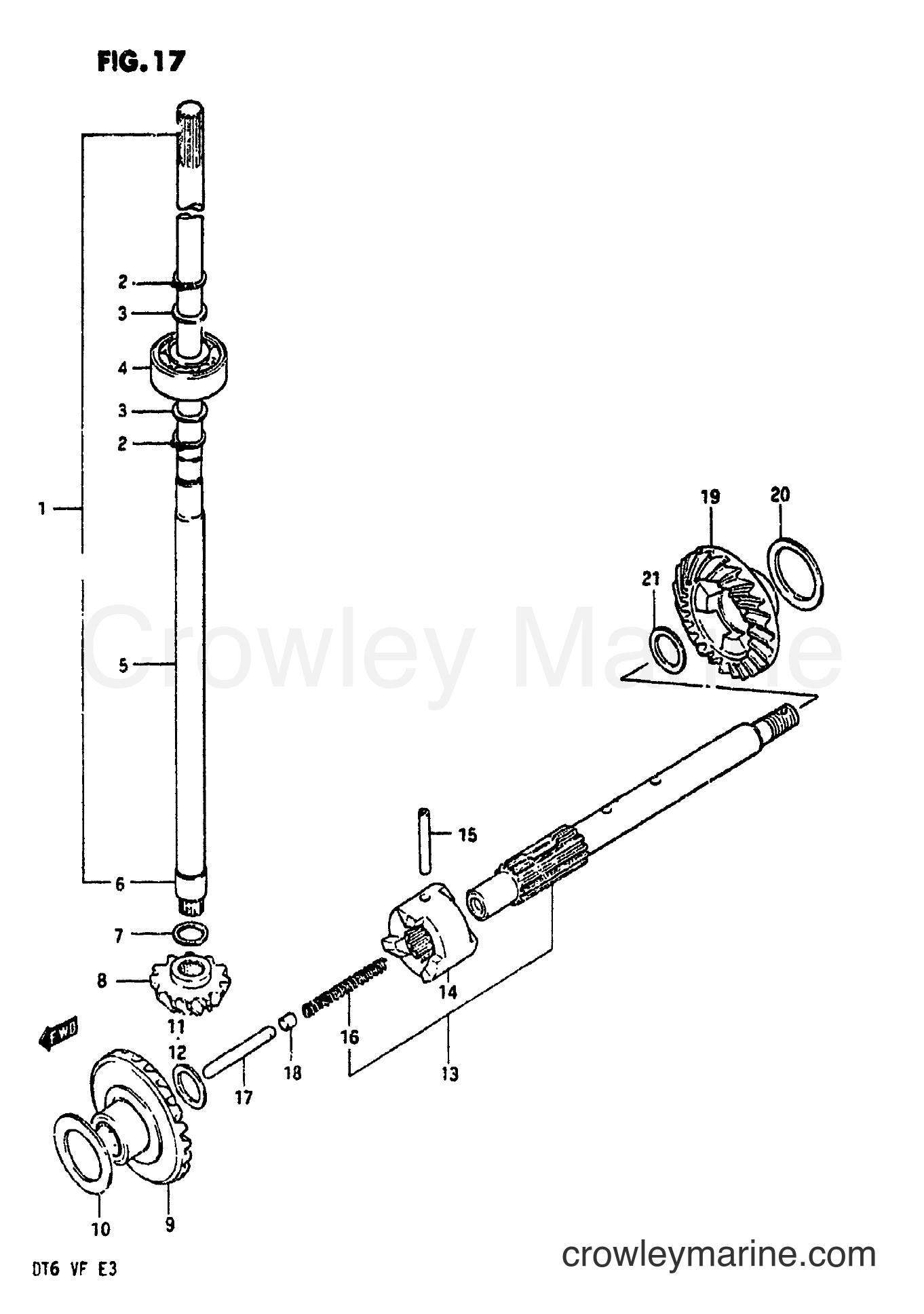 Suzuki Marine DT6 - TRANSMISSION (MODEL VE)
