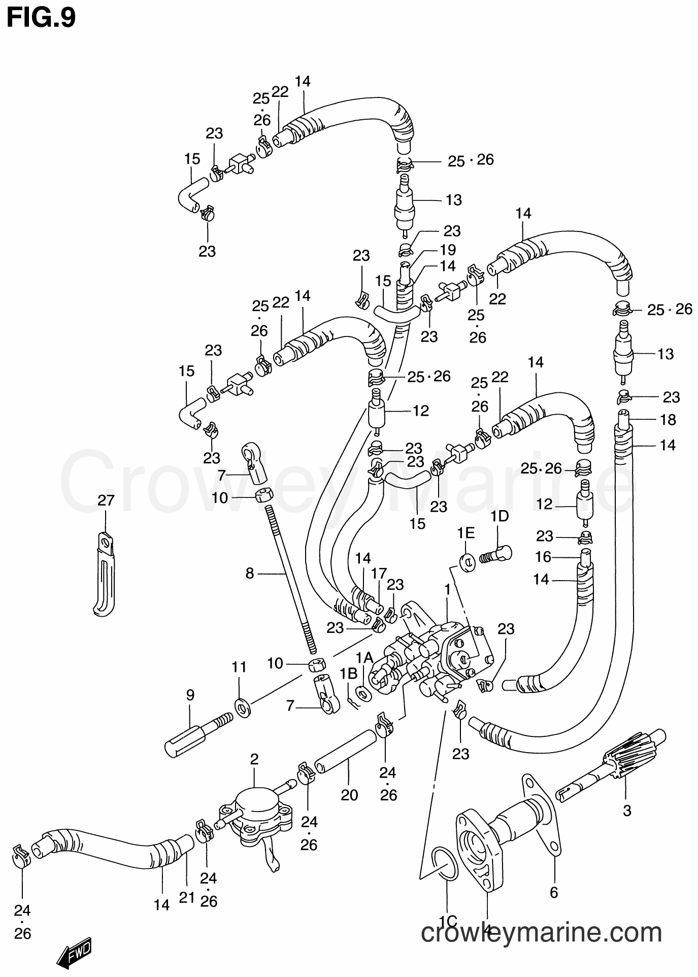 Suzuki Marine DT100 - OIL PUMP (~MODEL:95)