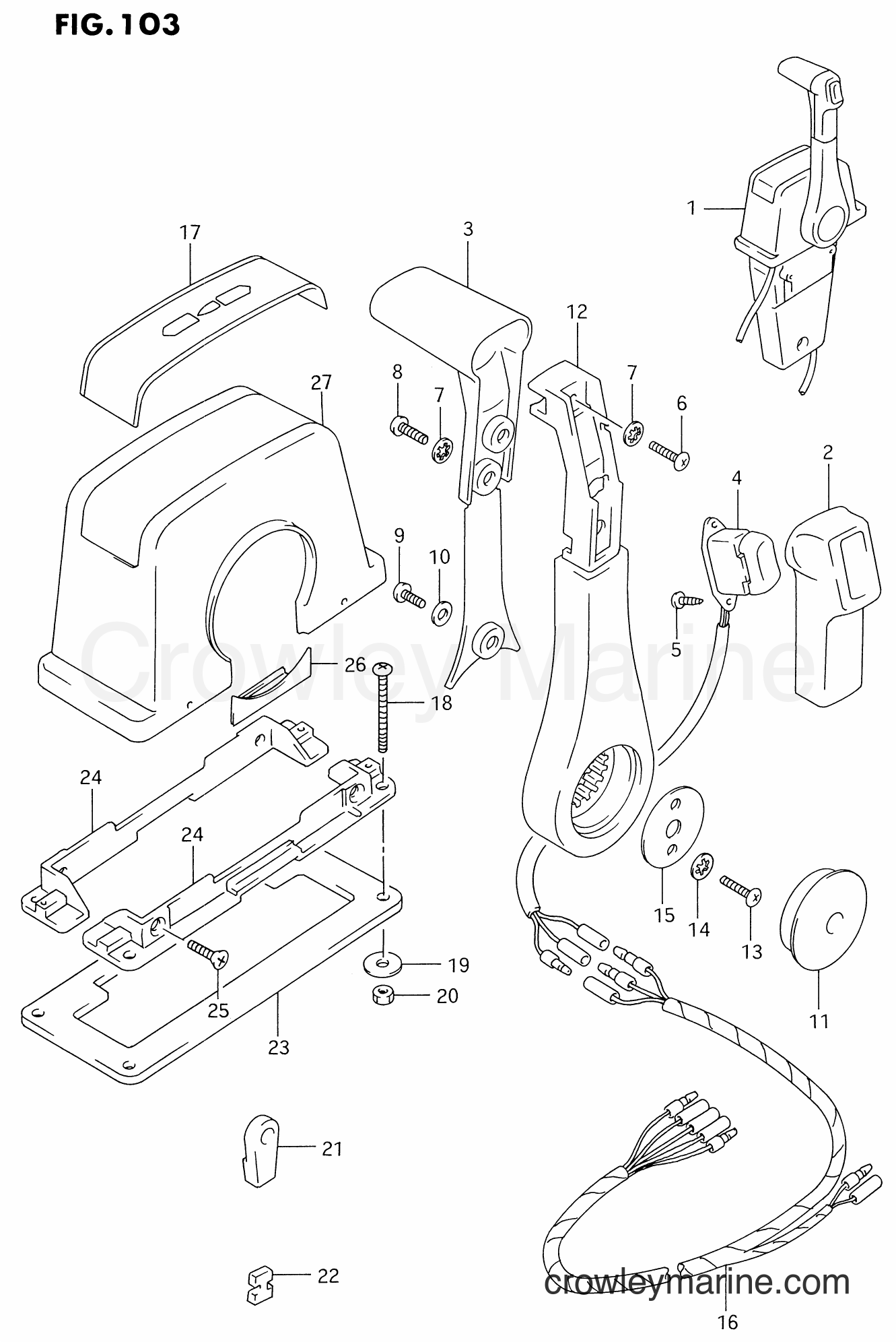 Suzuki Marine DT200G - OPT:TOP MOUNT SINGLE (1)