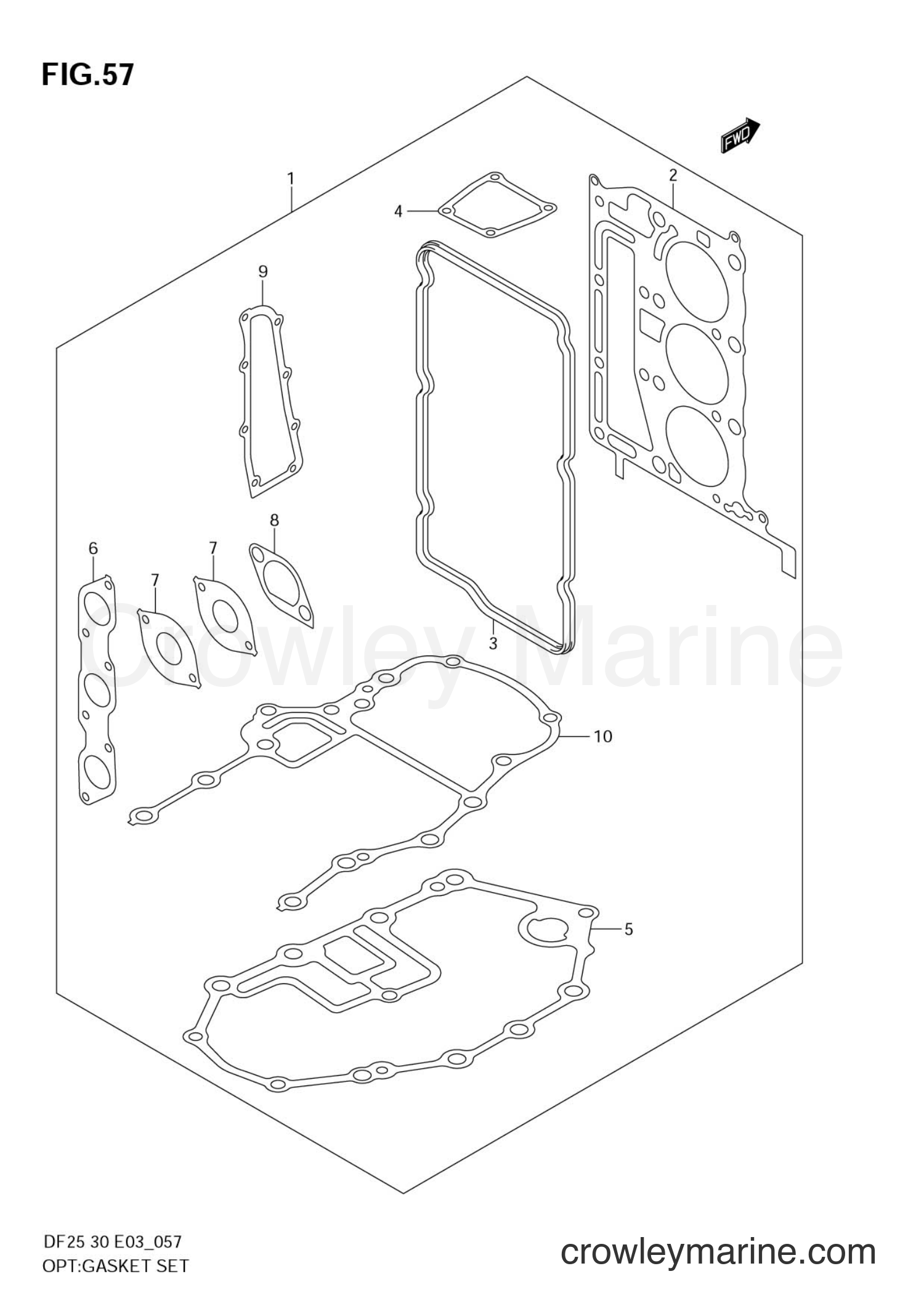 Suzuki Marine DF25 - OPT:GASKET SET