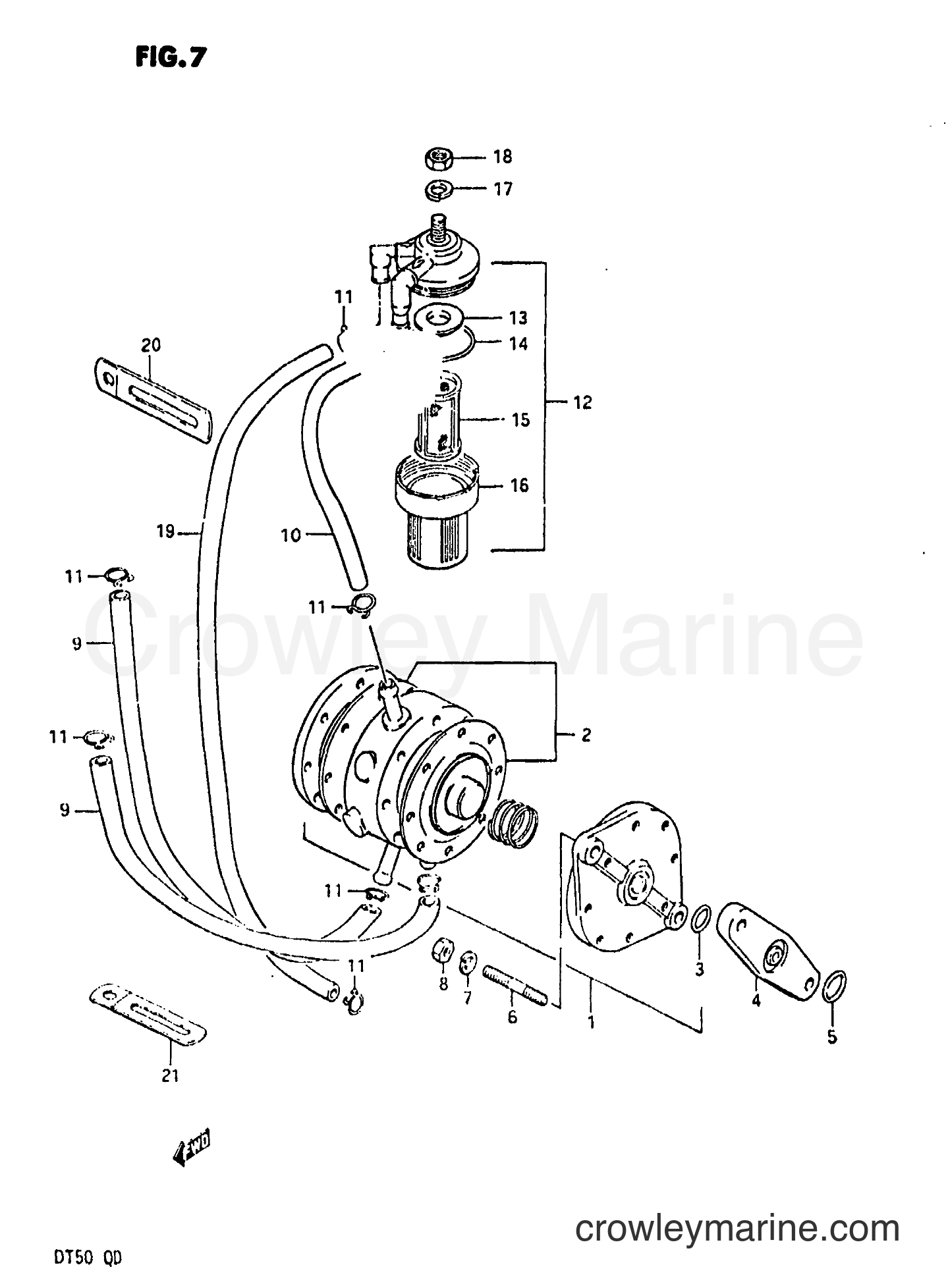 Suzuki Marine DT50 - FUEL PUMP