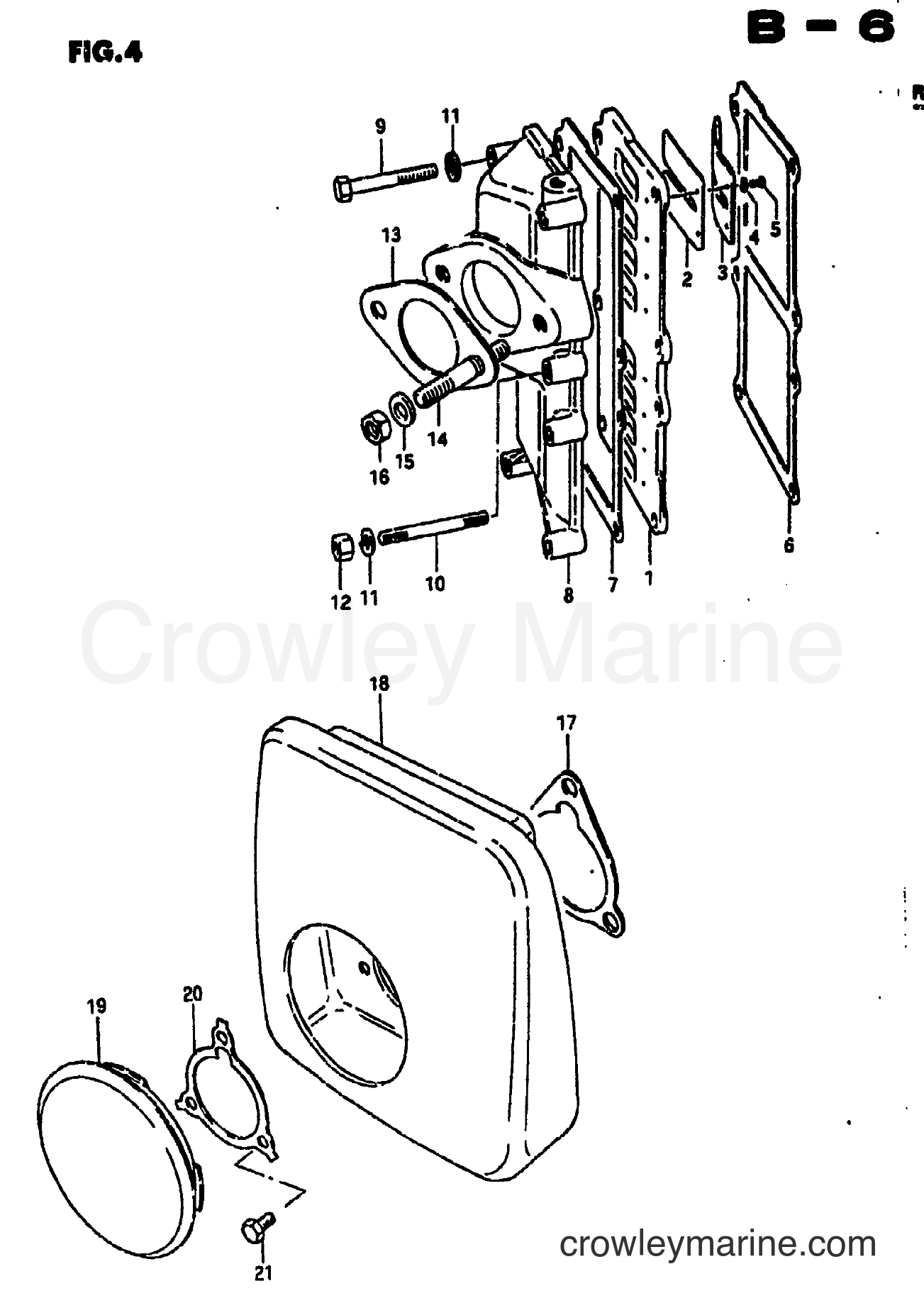 Suzuki Marine DT28 - REED VALVE