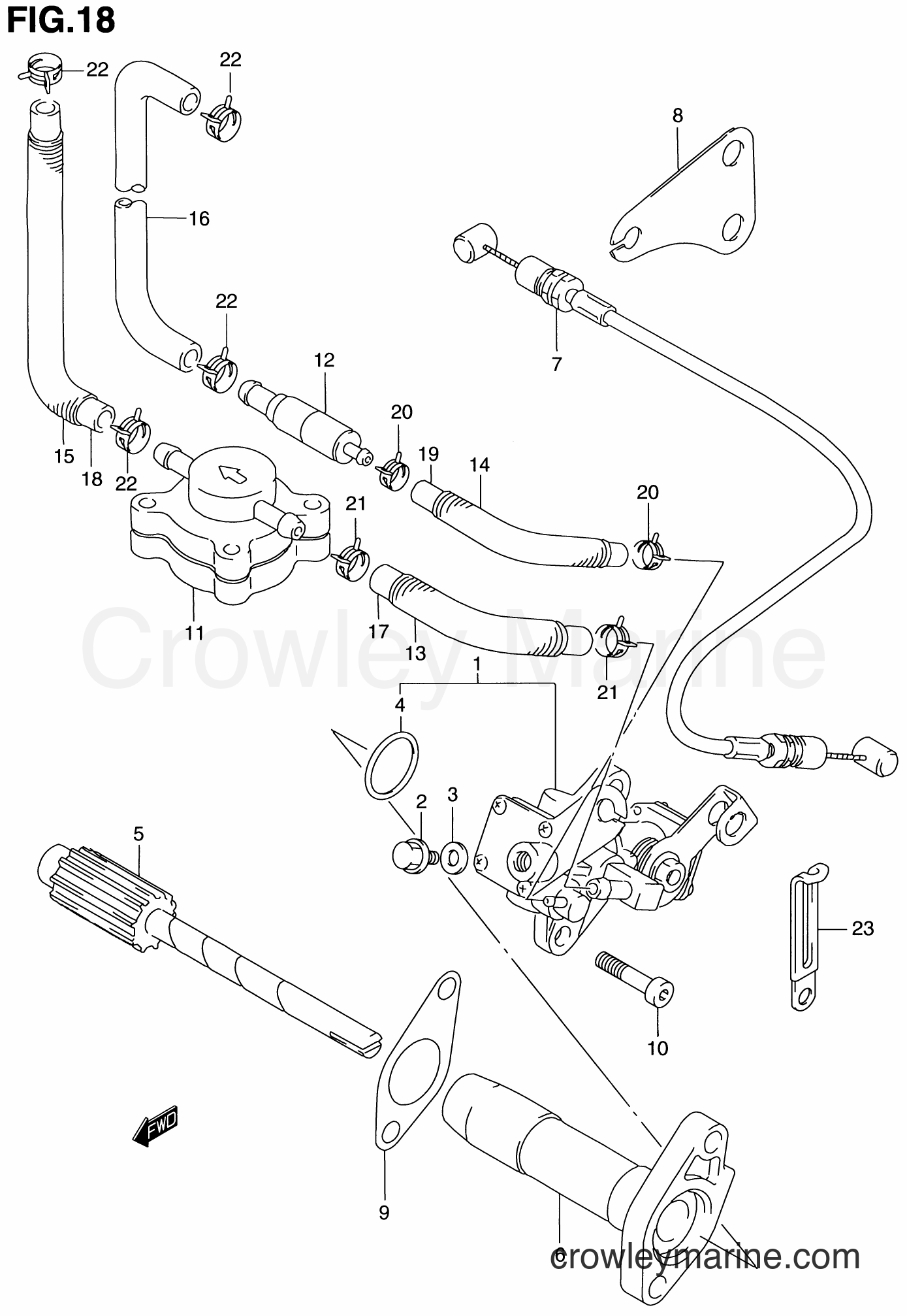 1986 Two-Stroke Outboard 115 - DT115 - OIL PUMP (DT115S/140EFI)