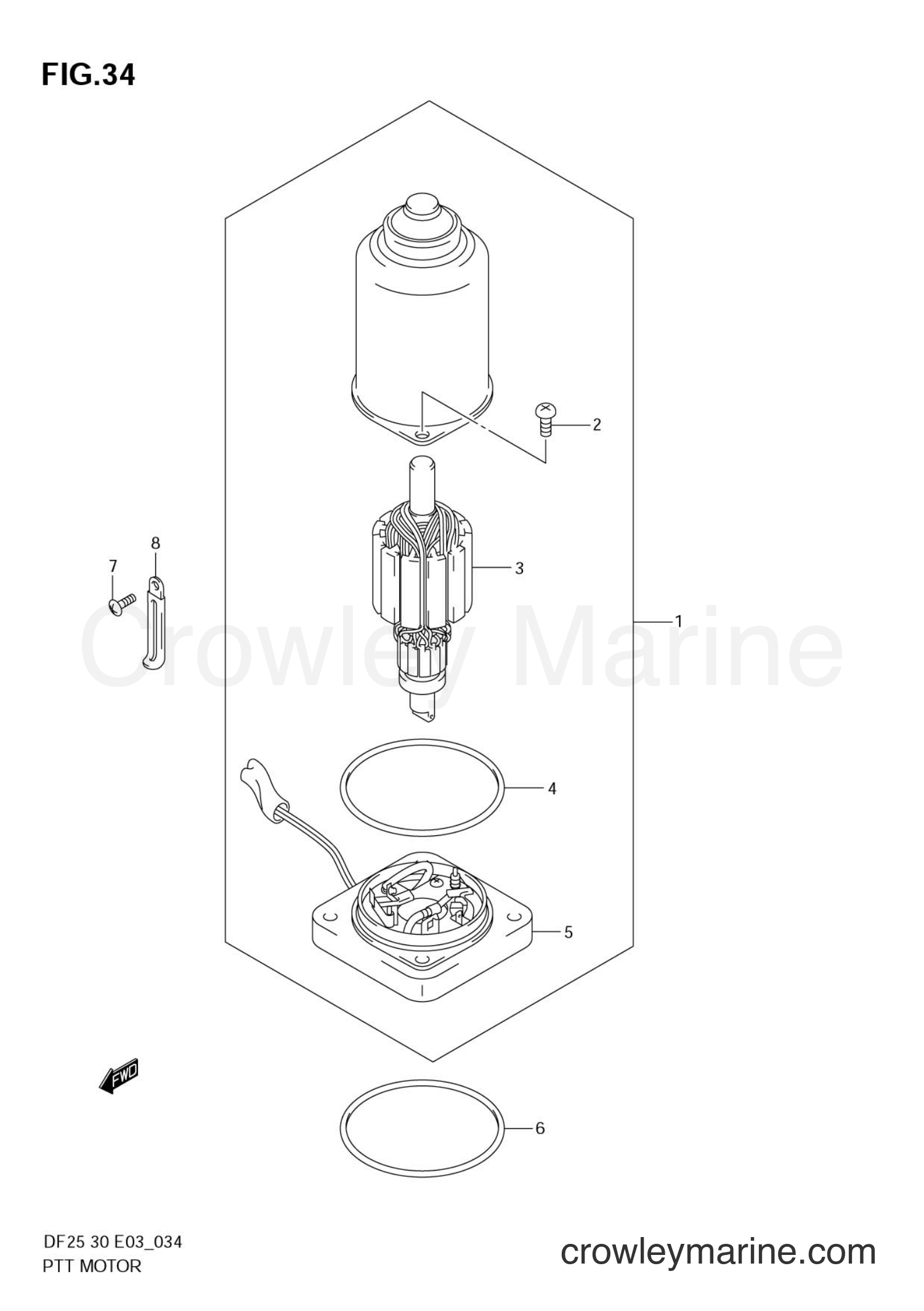 Suzuki Marine DF25 - PTT MOTOR (TYPE:T)