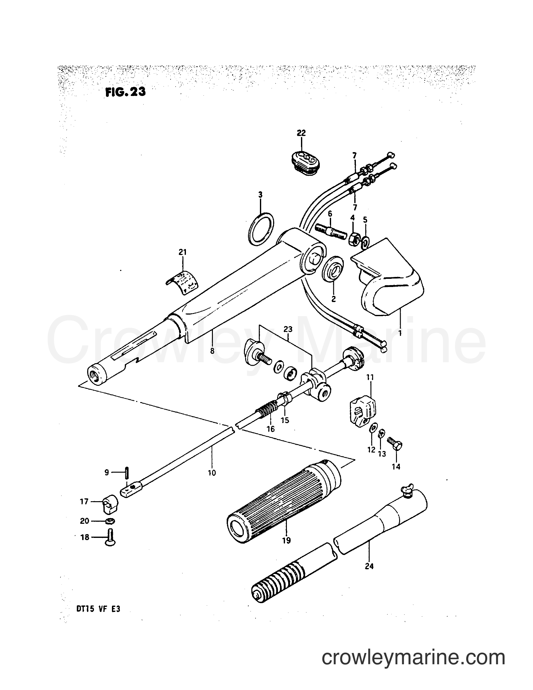 Suzuki Marine DT15 - HANDLE