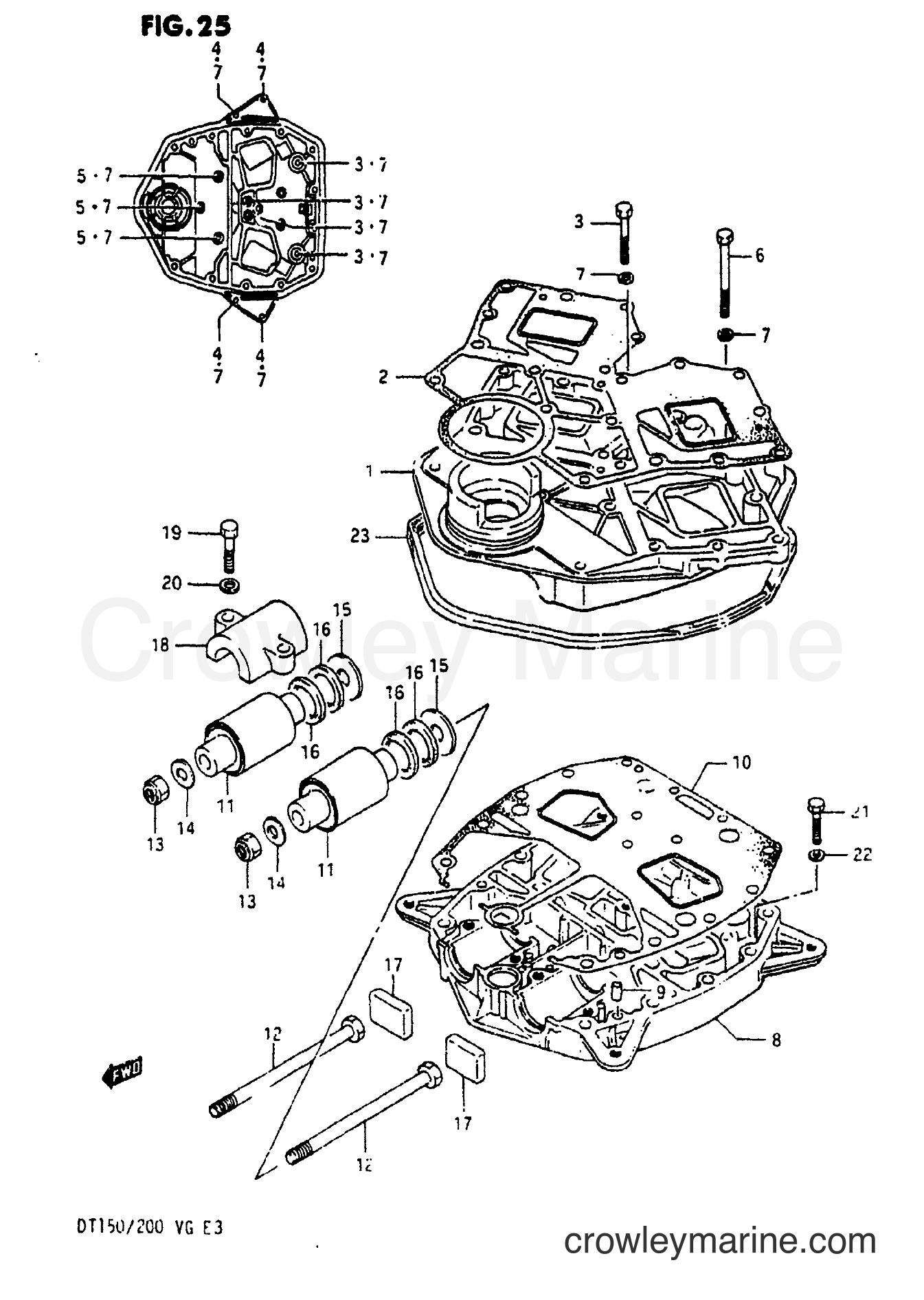 Suzuki Marine DT200 - ENGINE HOLDER