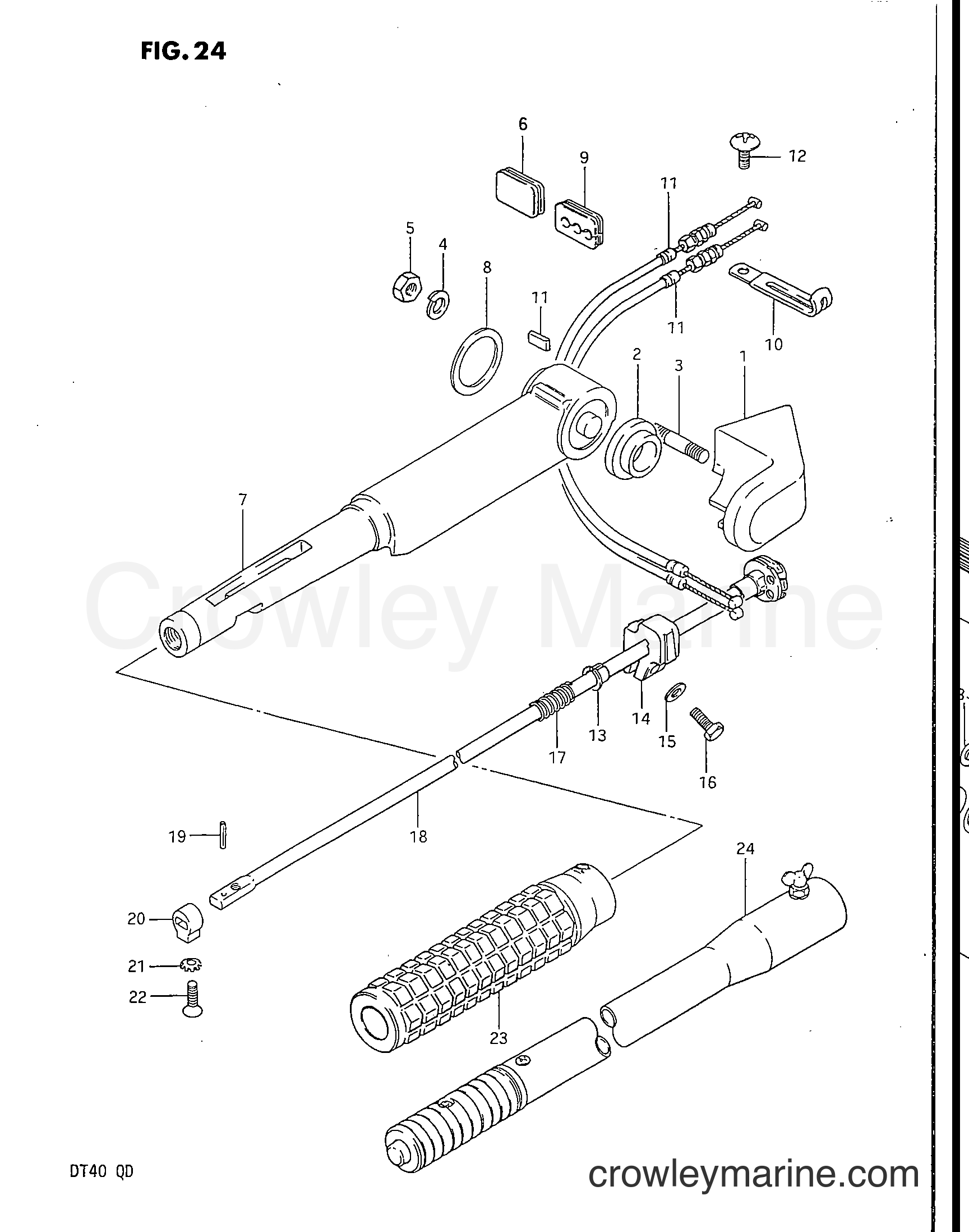 Suzuki Marine DT40 - HANDLE