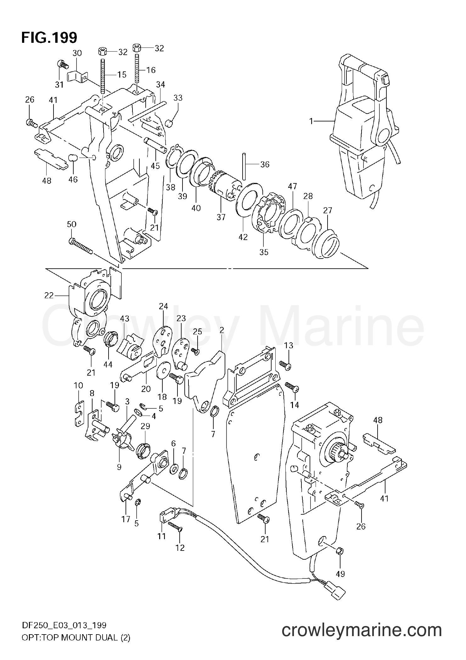 Suzuki Marine DF250 310001~ - OPT:TOP MOUNT DUAL (2)