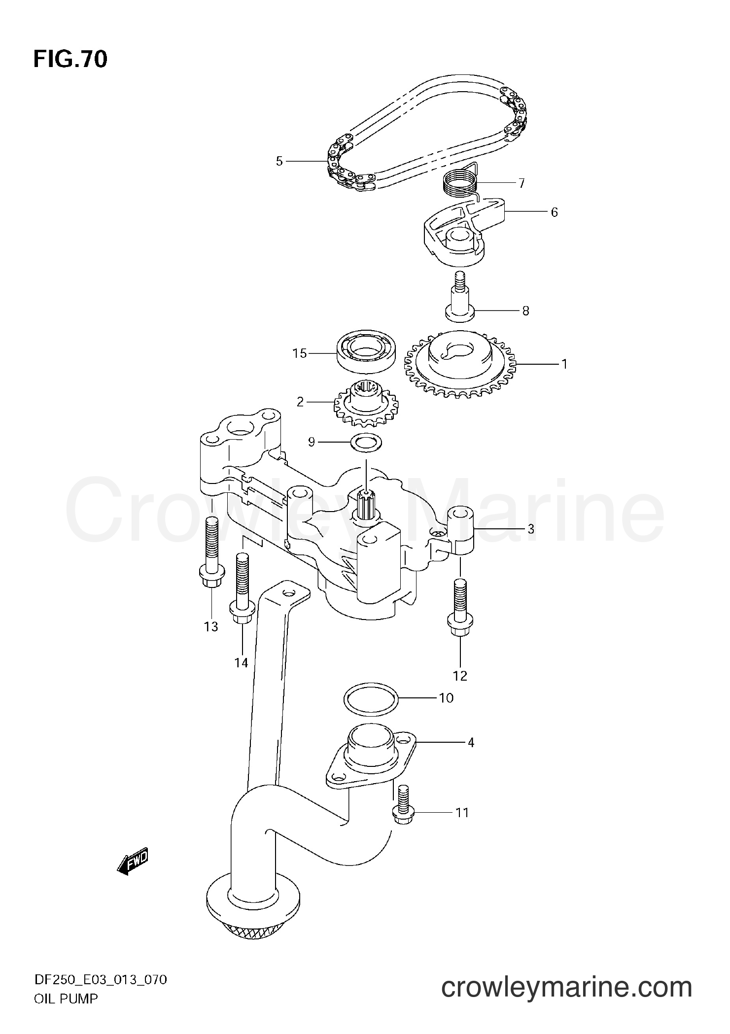 Suzuki Marine DF250 310001~ - OIL PUMP