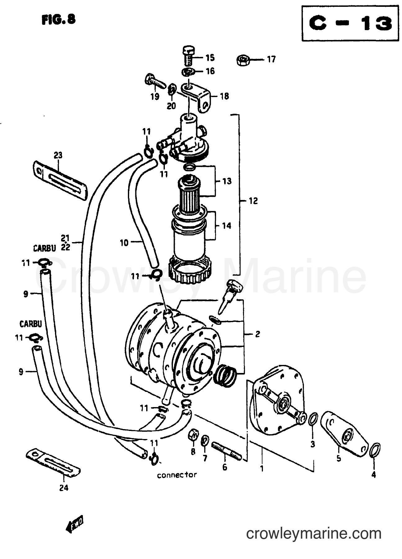 Suzuki Marine DT85 - FUEL PUMP