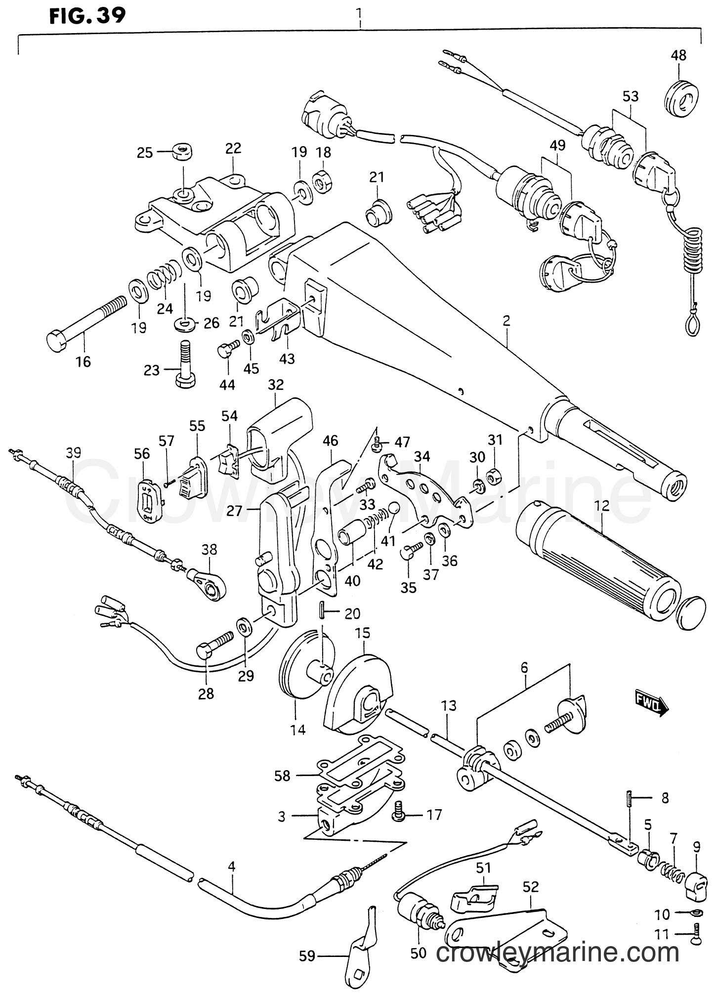 Suzuki Marine DT75 - OPTIONAL : HANDLE