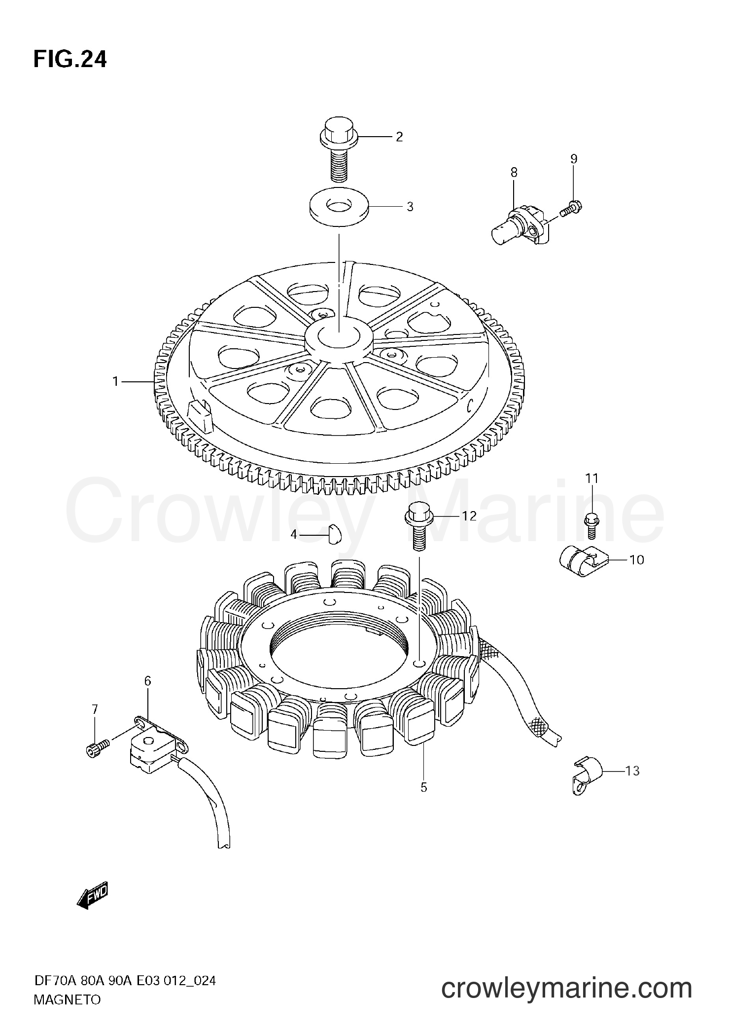 Suzuki Marine DF90A 09003F-210001~ - MAGNETO