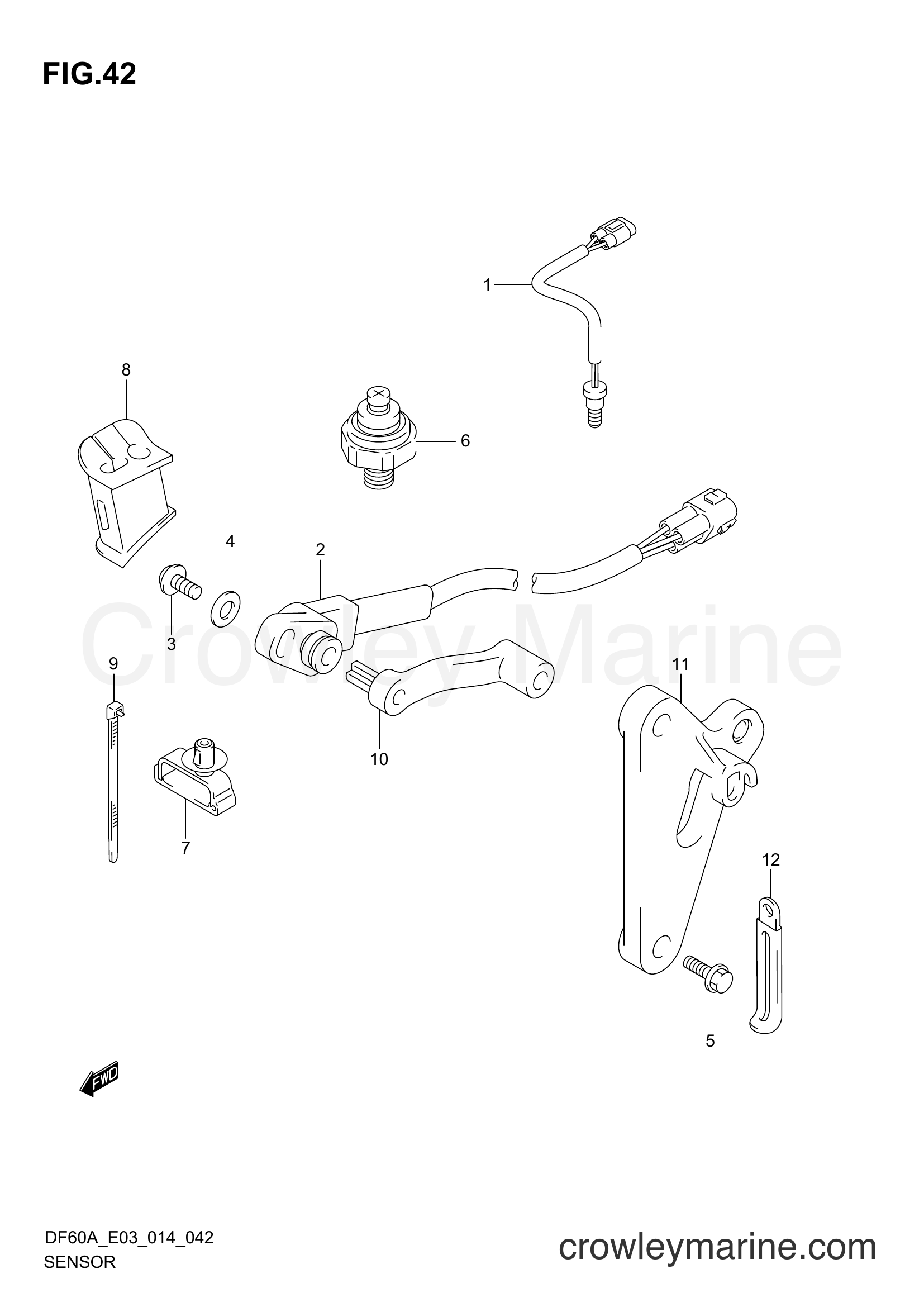 Suzuki Marine DF40A 410001~ - SENSOR (DF40A E03)